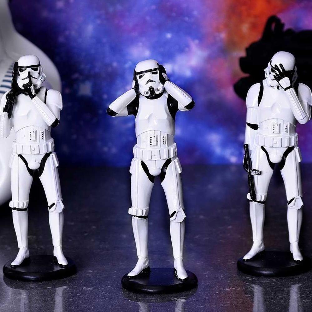 Product photo for Three Wise Stormtroopers 14cm