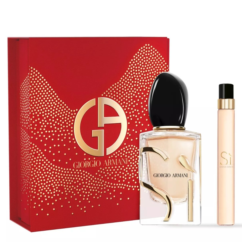 Product photo for Giorgio Armani Si 50ml EDP & 10ml Travel Spray Gift Set 2024 - NEW