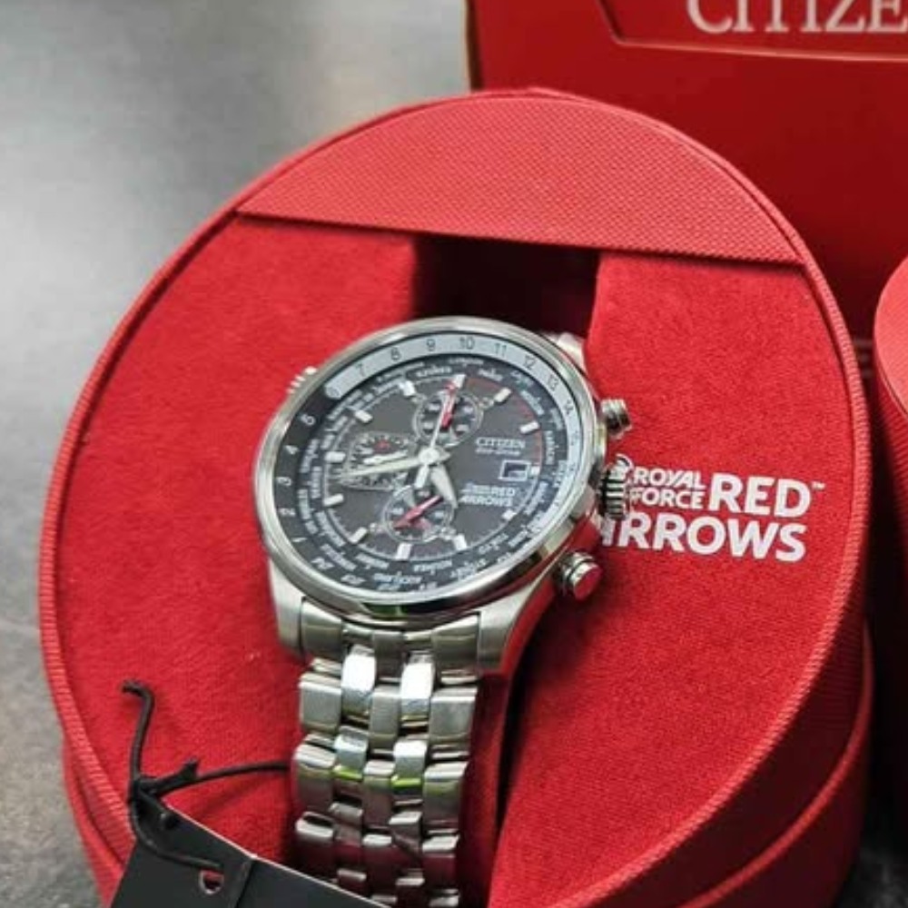 Product photo for Citizen Eco Drive Red Arrows Mens Chronograph Watch | B612 S069149 NEW