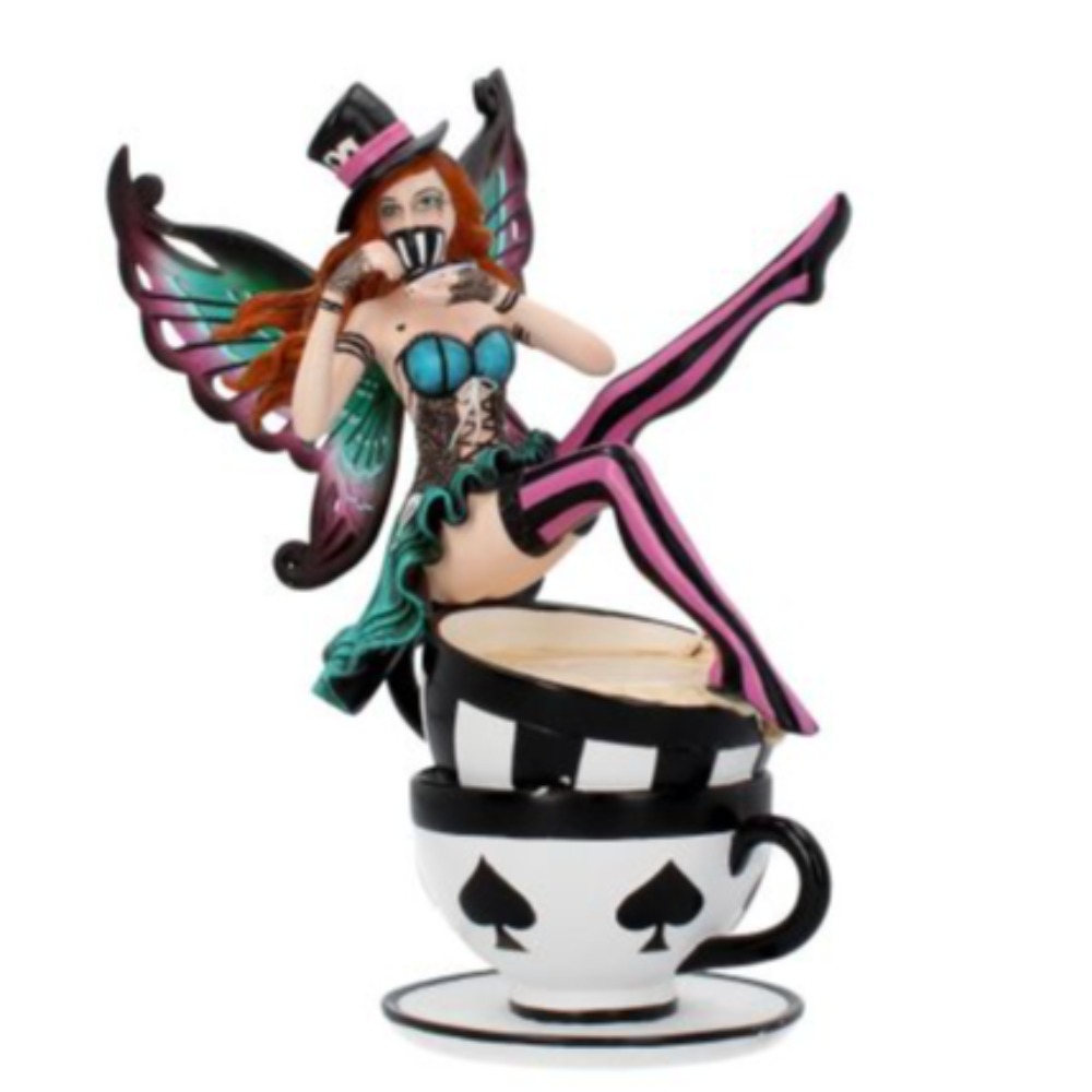 Product photo for Hatter with Teacup 16cm - Wonderland Fairy