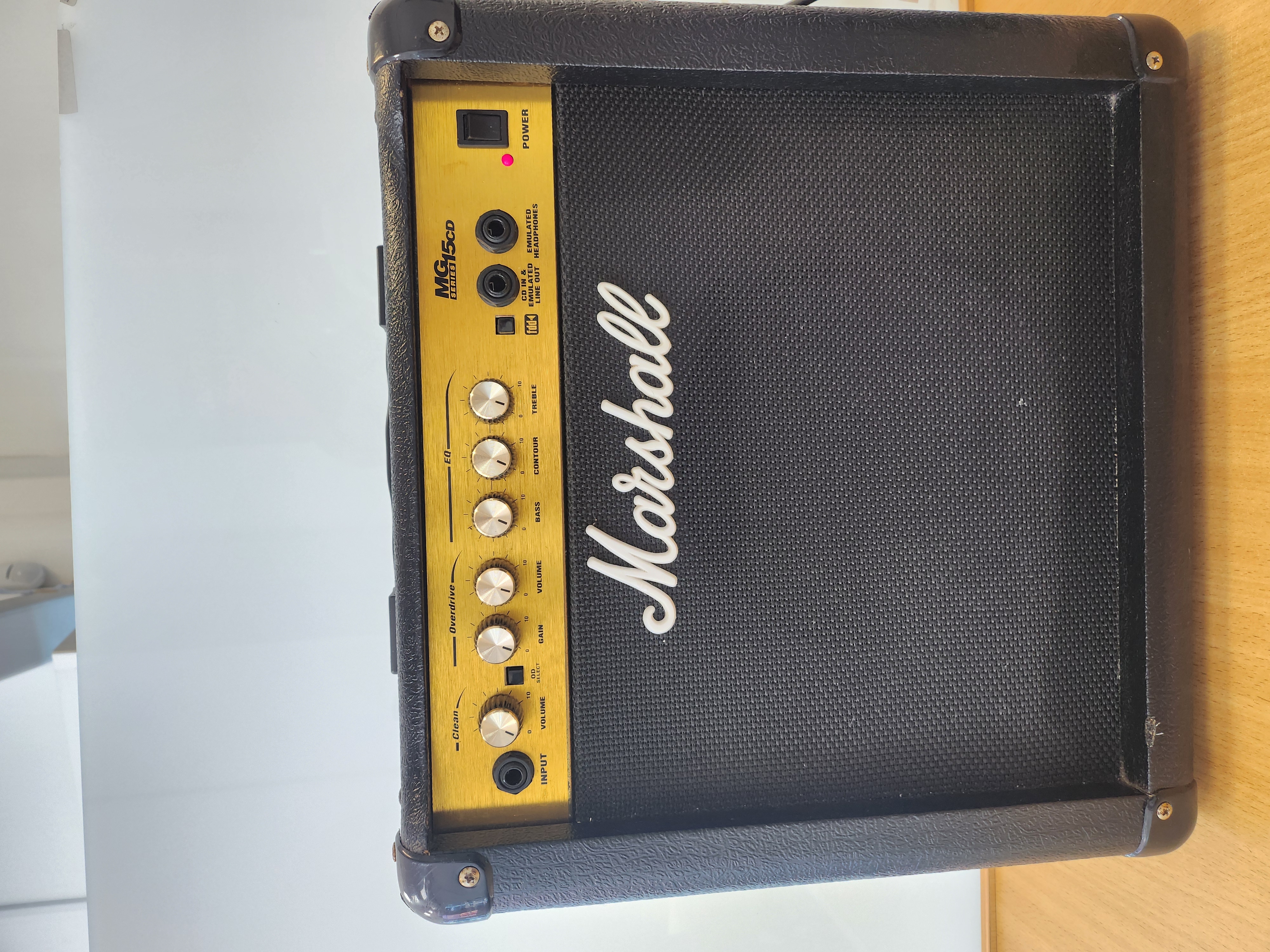 Product photo for Marshall MG15CD 15-Watt Combo Guitar Amplifier – Classic Tone