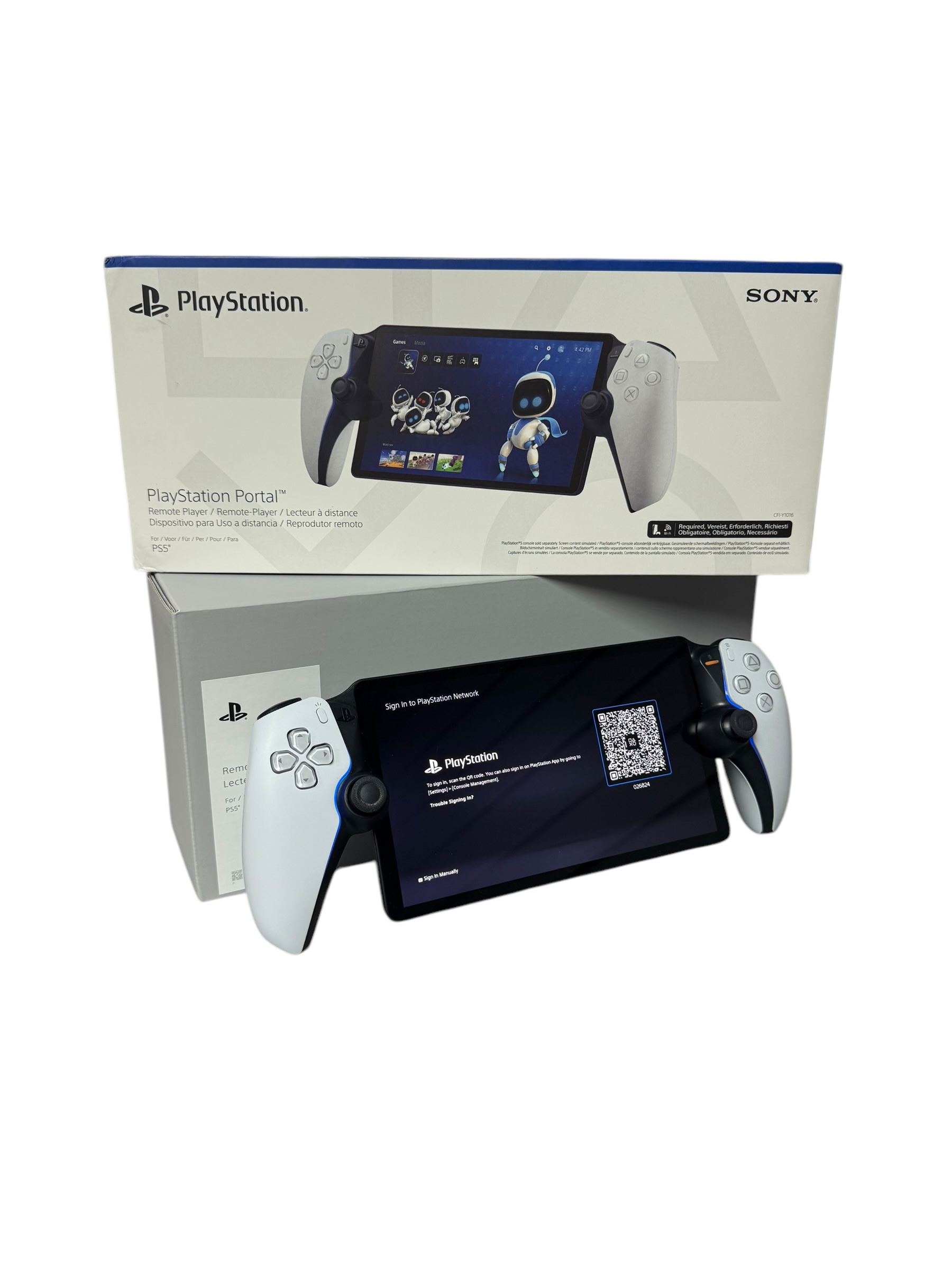 Product photo for Sony PlayStation Portal Remote Player, White, Boxed