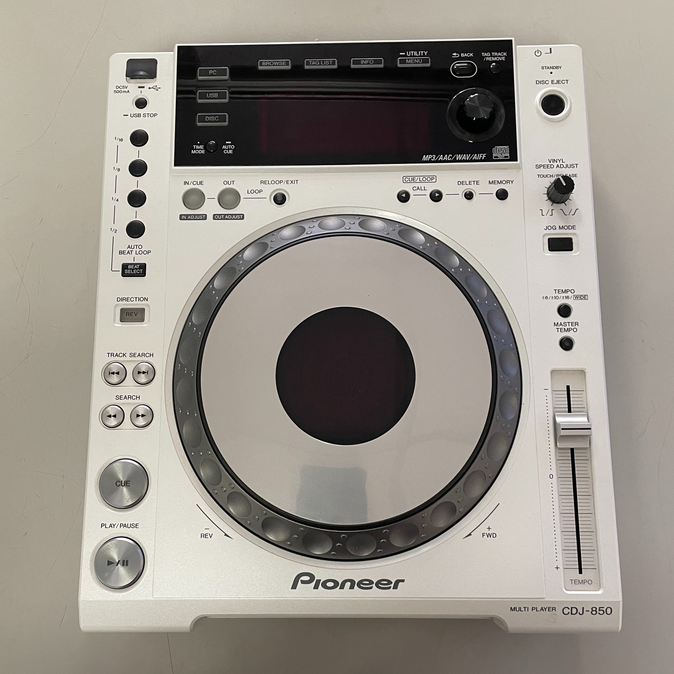 Product photo for Pioneer CDJ-850 White