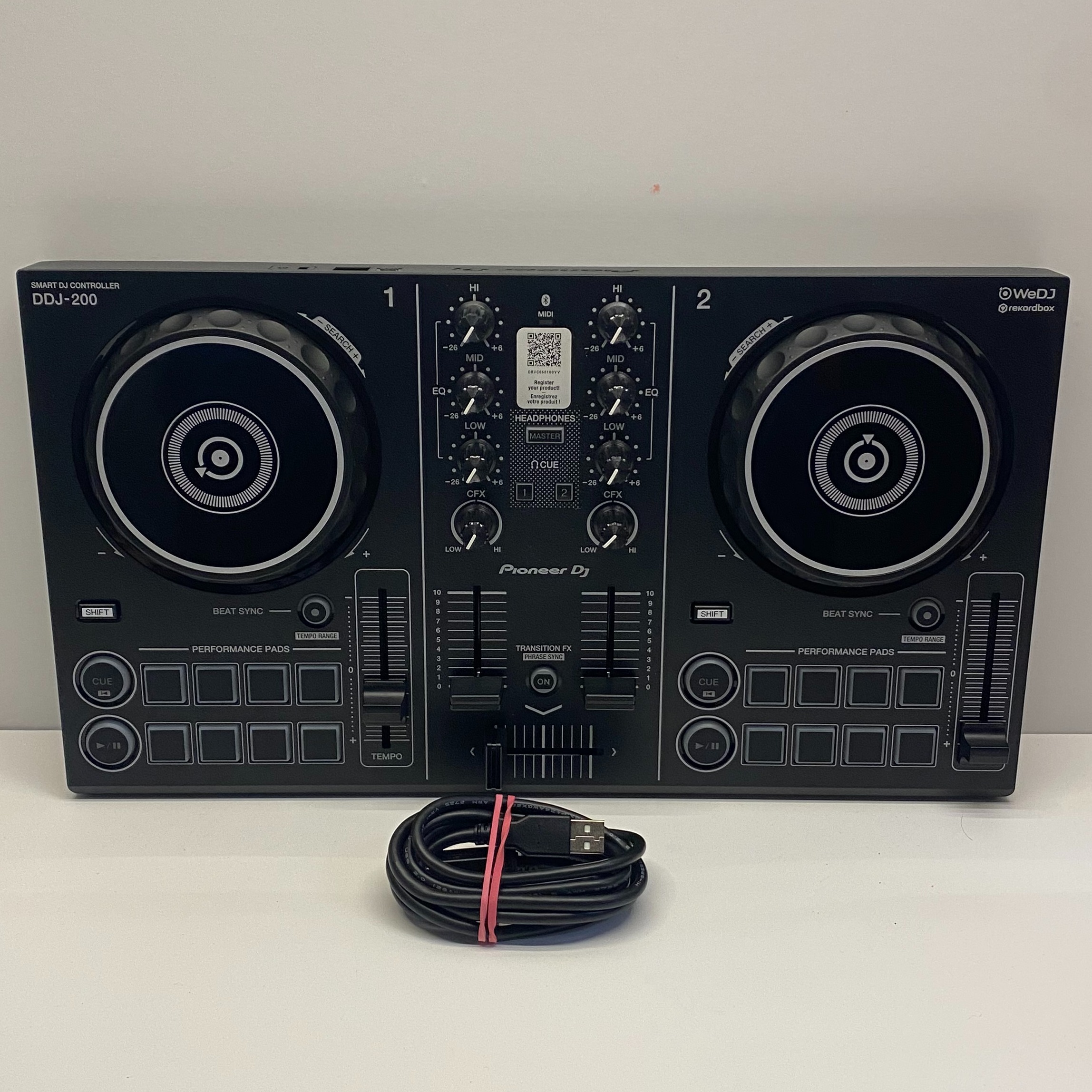 Product photo for Pioneer DJ DDJ-200 Smart Controller Boxed