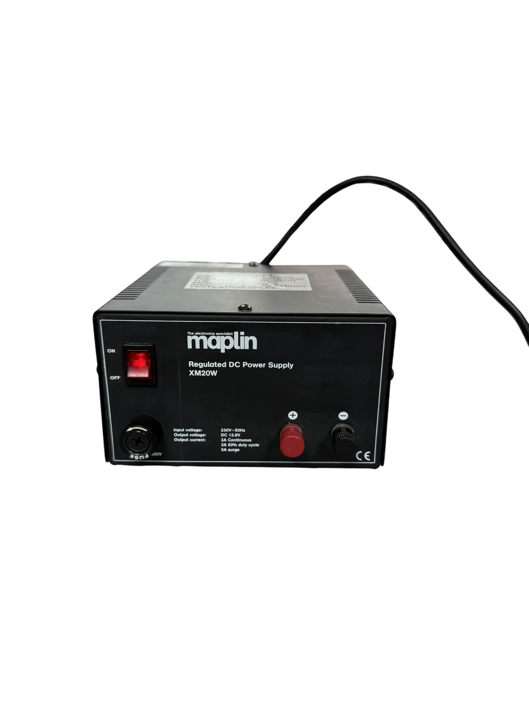Product photo for Maplin Regulated DC Power Supply XM20W 13.8V