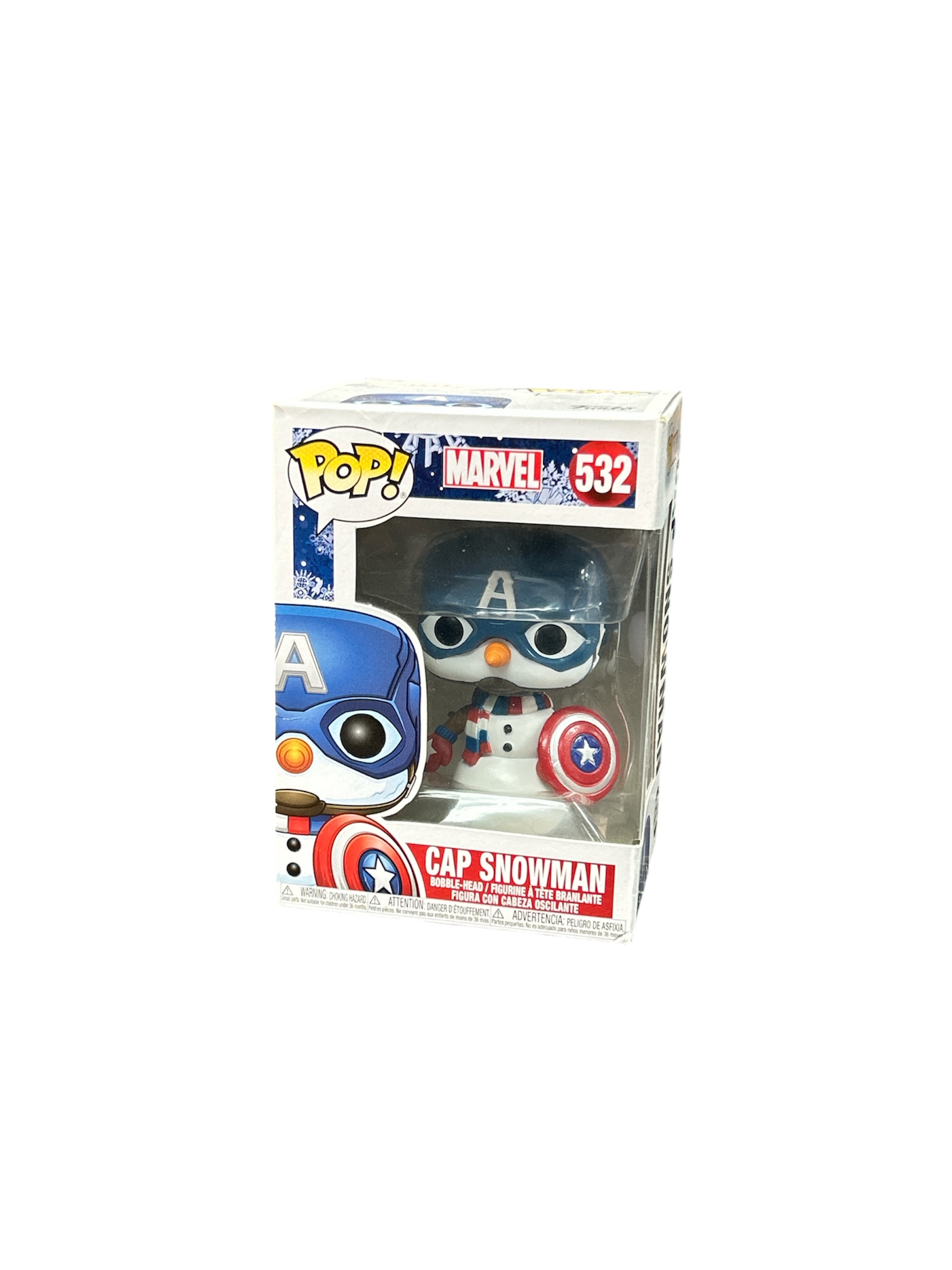Product photo for Funko POP! Marvel Holiday Cap Snowman #532