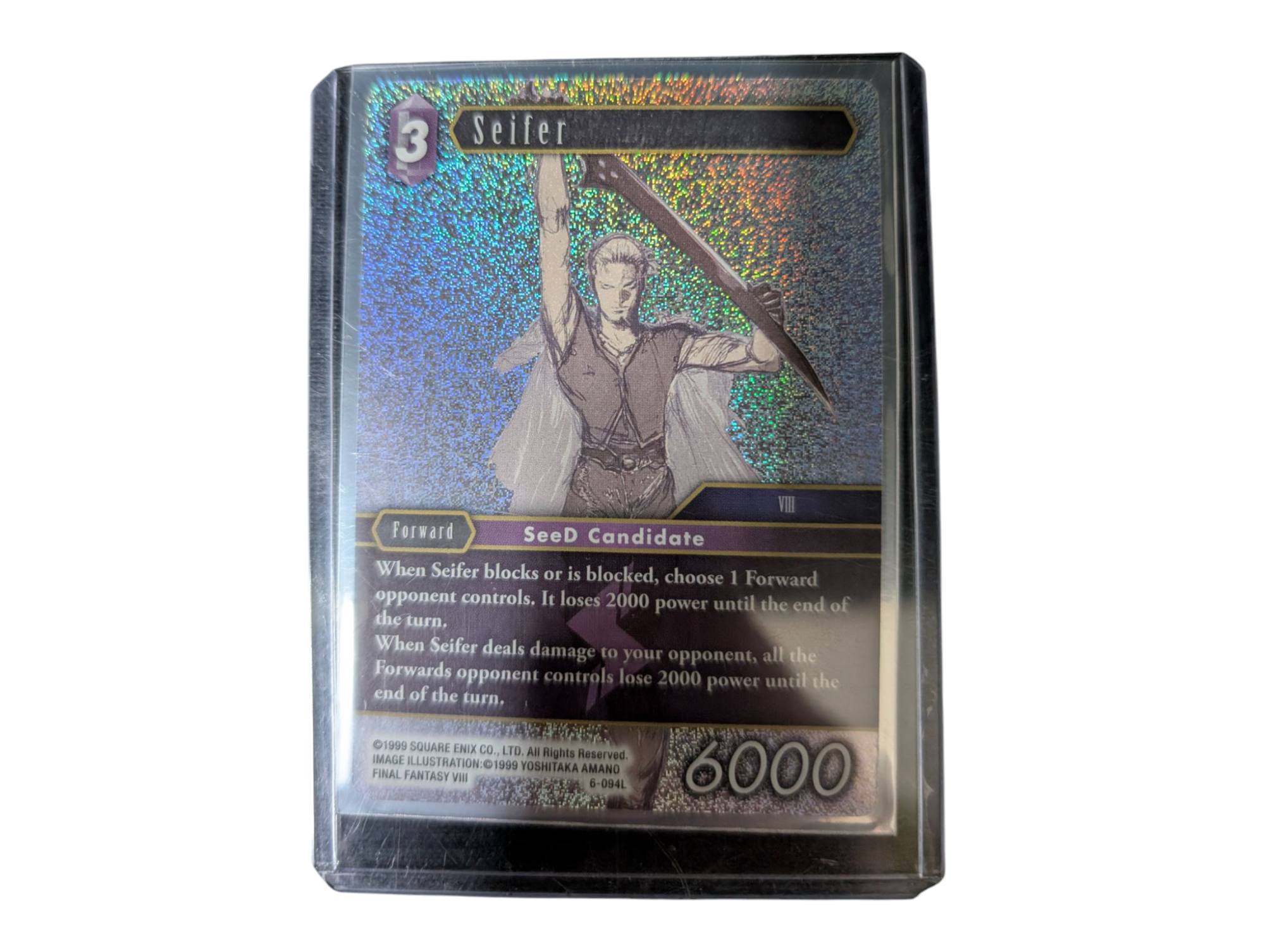 Product photo for Final Fantasy TCG Card: Seifer (6-094L) – Foil