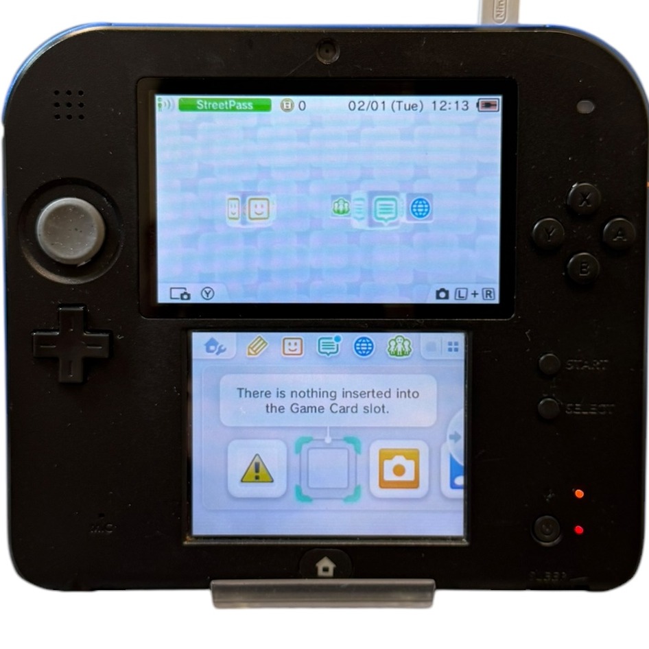 Product photo for Nintendo 2DS Console (Black & Blue)