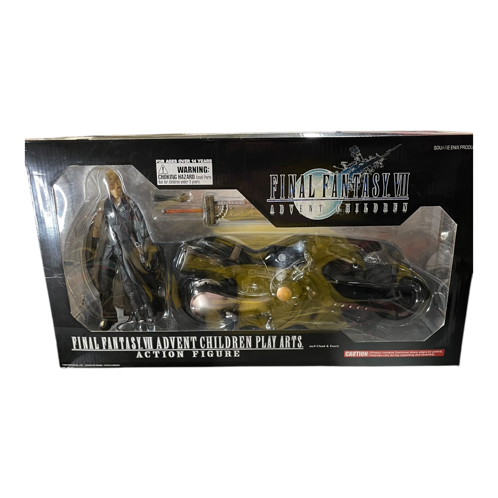 Product photo for Final Fantasy VII Advent Children Play Arts Action Figure No.0 - Boxed