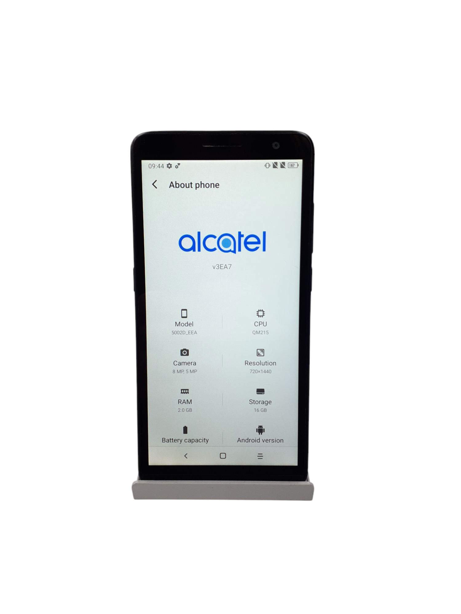 Product photo for Alcatel 1 (5002D) 16GB Black, Unlocked