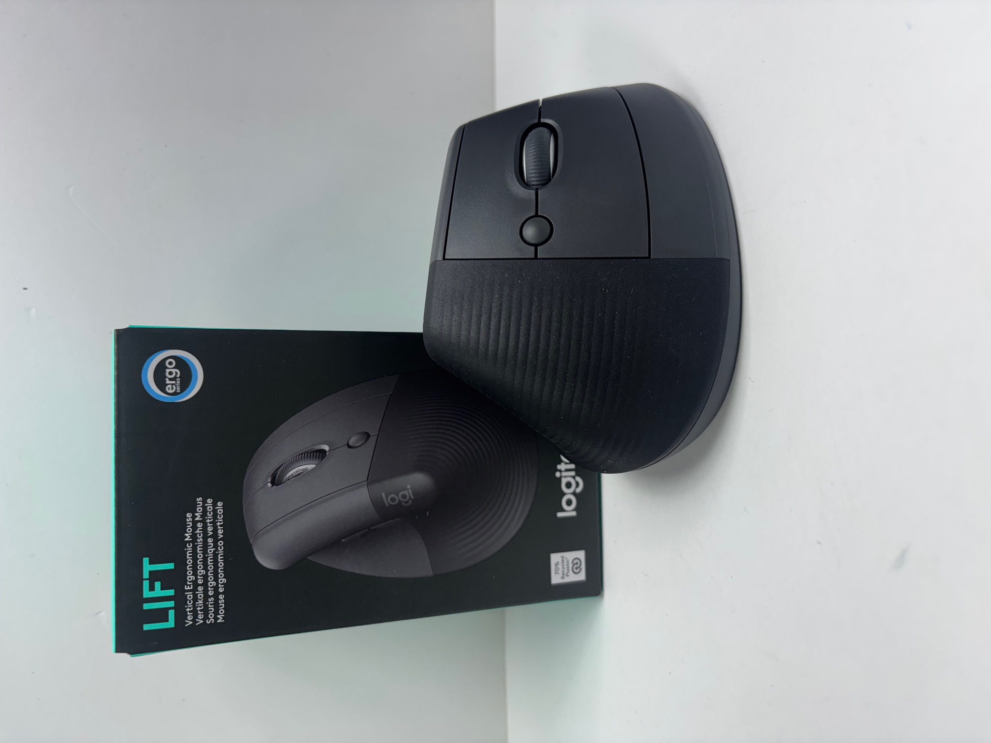 Product photo for logitech mouse logitech lift mouse black