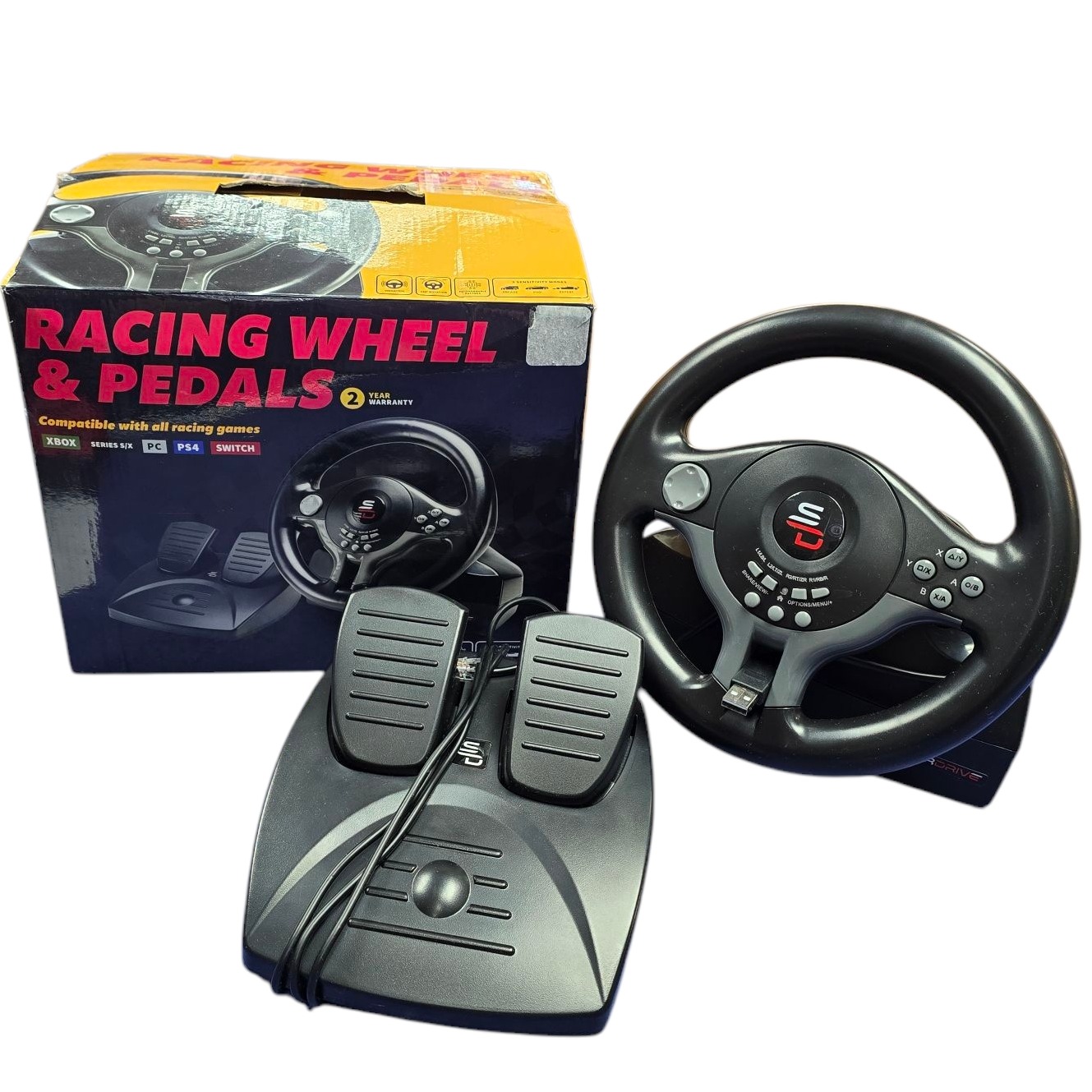 Product photo for Racing Wheel & Pedals