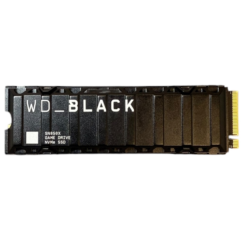 Product photo for WD_Black SN850X 2TB M.2 SSD W/ Heatsink