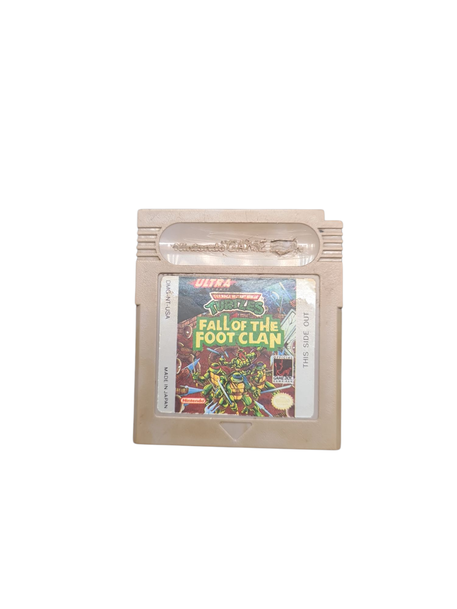 Product photo for Teenage Mutant Ninja Turtle Fall of the Foot Clan Unboxed (Game Boy)