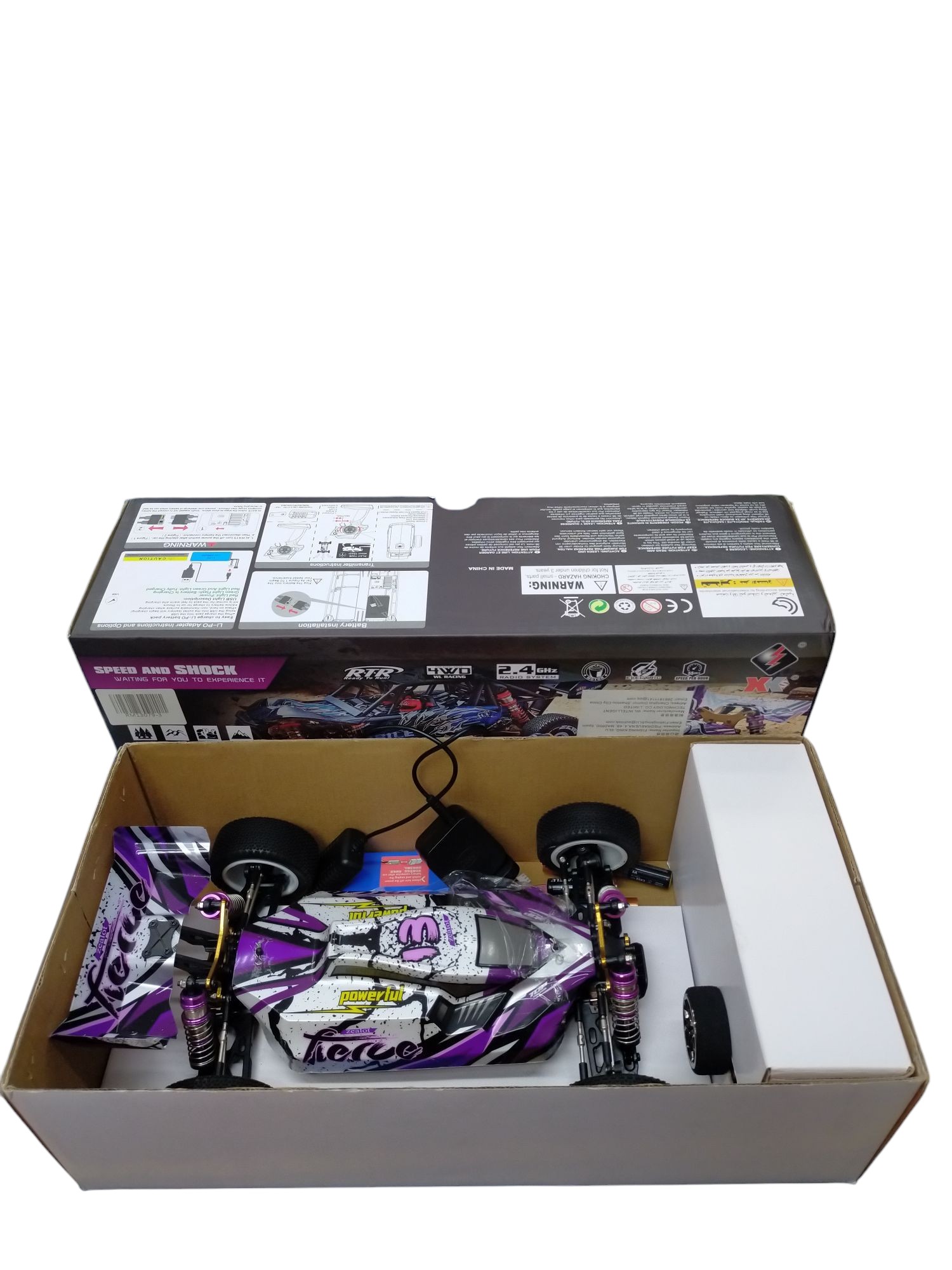 Product photo for Wltoys 124019 Drift RC Car Racing 55km/h 1/12 2.4GHz Off-Road 4WD RTR V2Y6