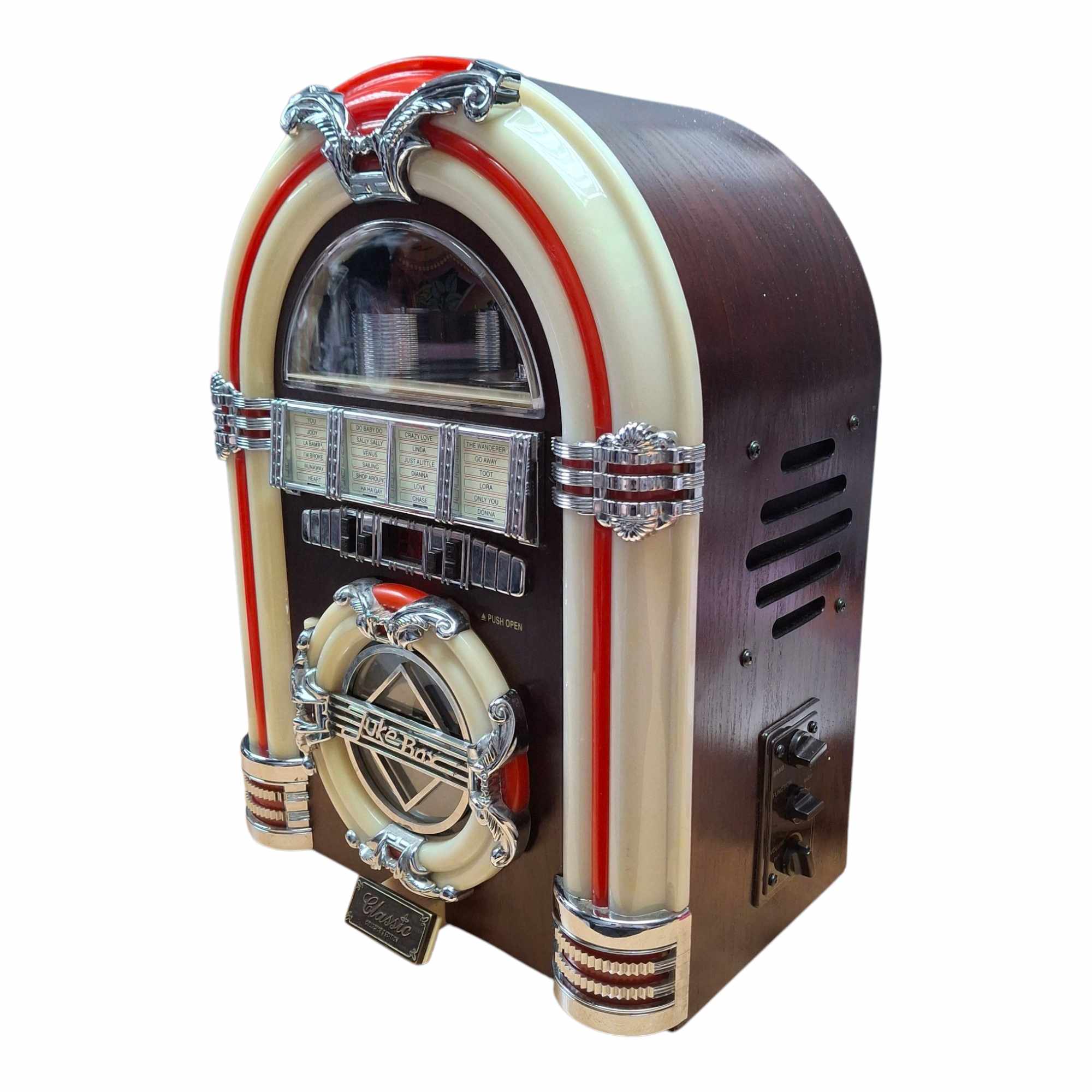 Product photo for Steepletone MP3 CD Rock Mini Table Top Jukebox Radio