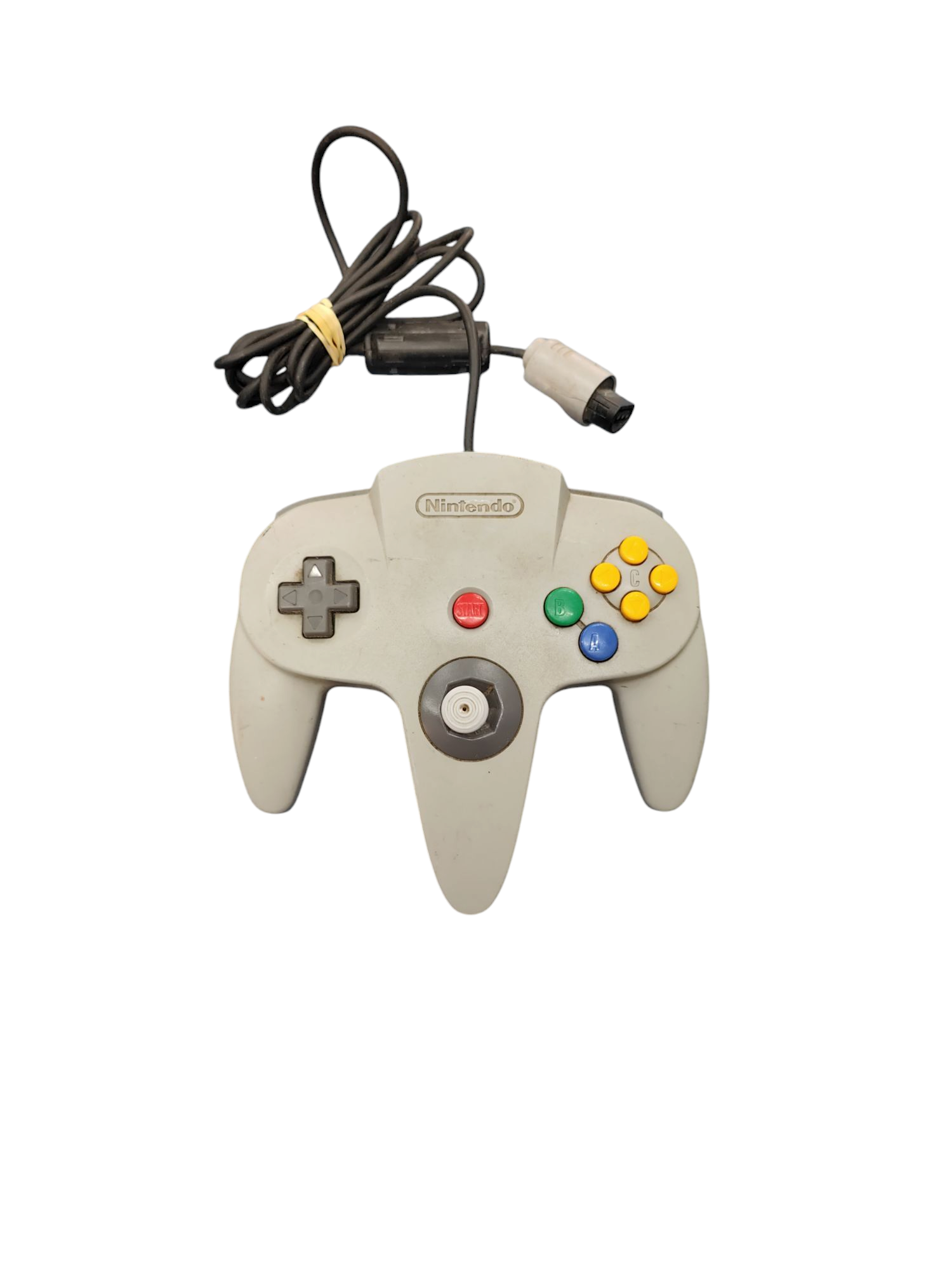 Product photo for Nintendo 64 N64 Controller Grey NUS-005 Official Tested Working