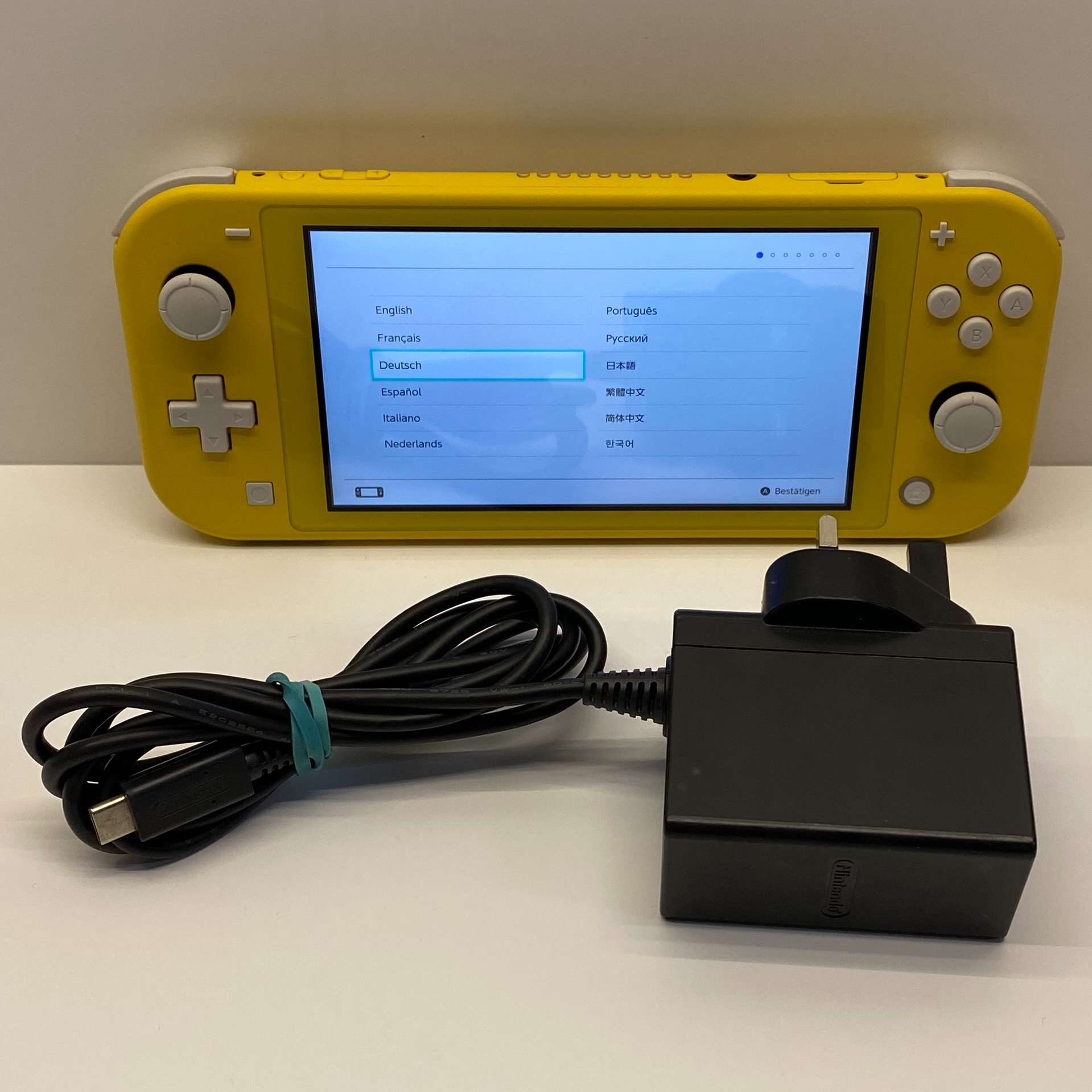 Product photo for Nintendo Switch Lite Handheld Console in Yellow 32GB