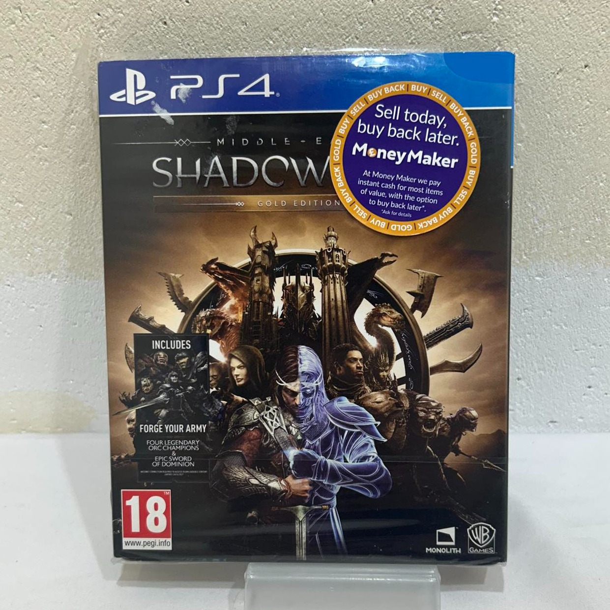 Product photo for Shadow of War Middle Earth Gold Edition for PS4