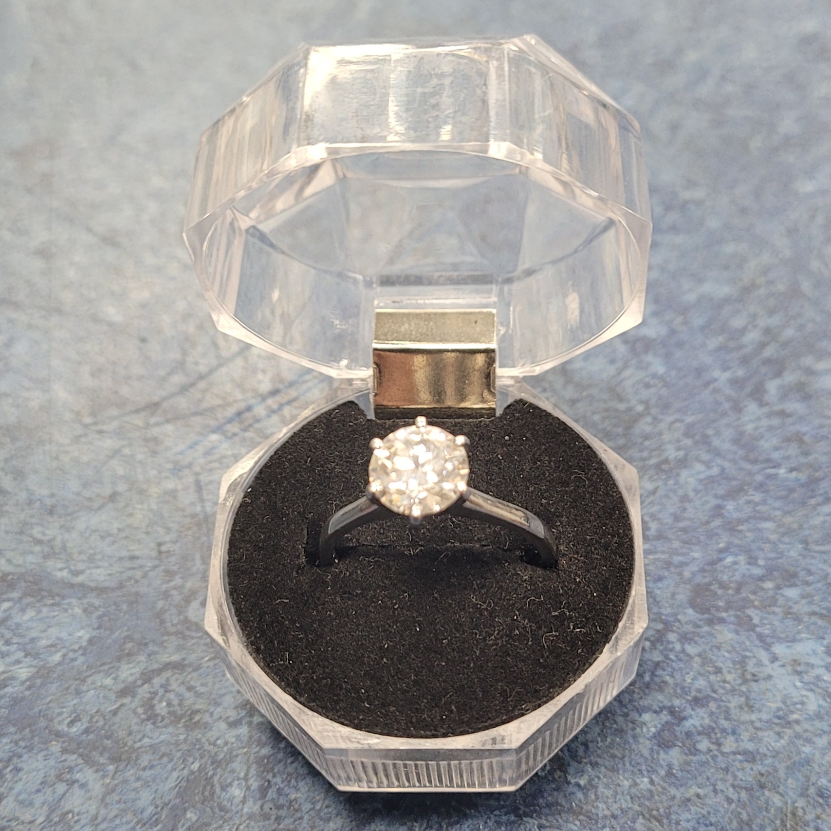 Product photo for 18ct White Gold Ring with 2.0ct Lab Grown Diamond, Size Q