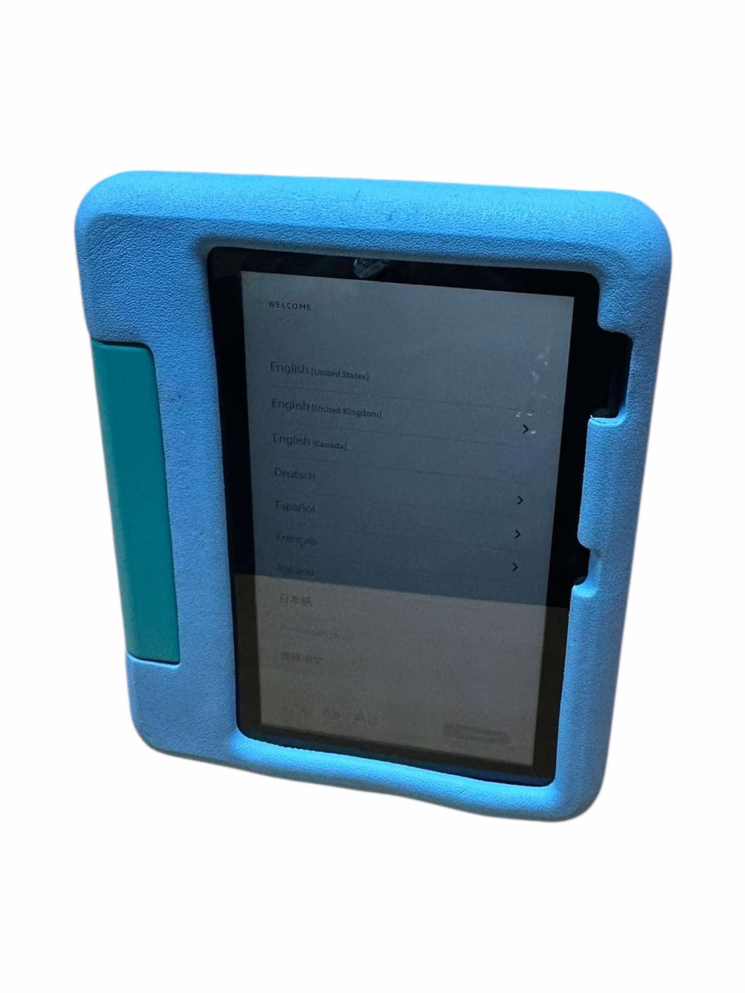 Product photo for Amazon Fire 7 12th Gen (P8AT8Z) 16GB Kids Blue Case (2022)
