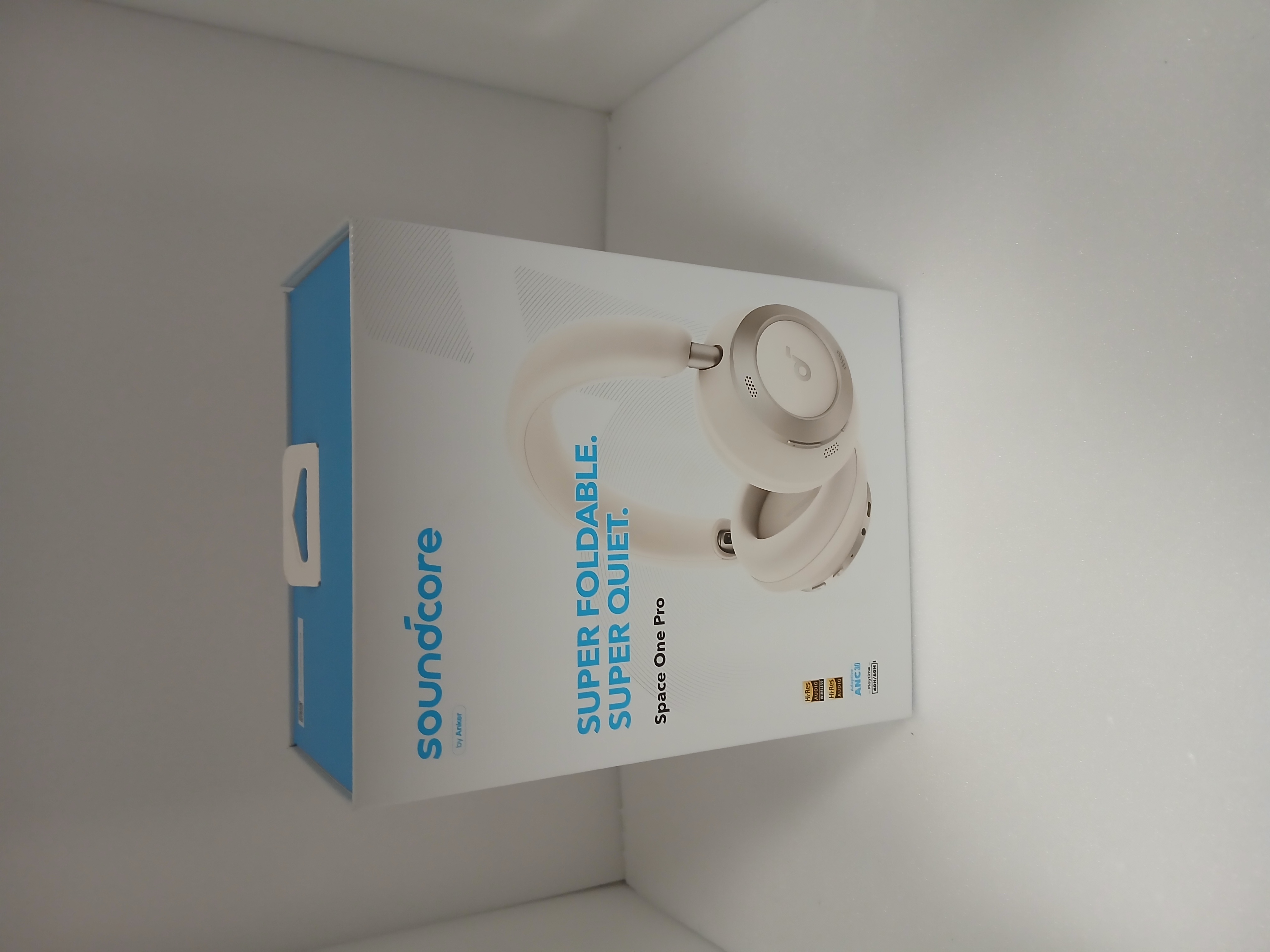 Product photo for Soundcore by Anker Space One Pro Wireless Over-Ear Headphones - White, B