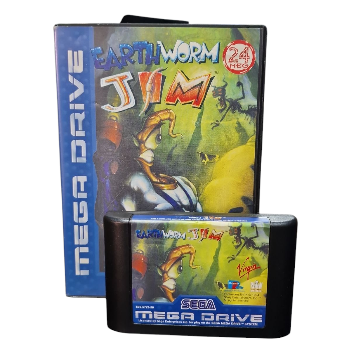 Product photo for Earthworm Jim, w/o Manual, Boxed