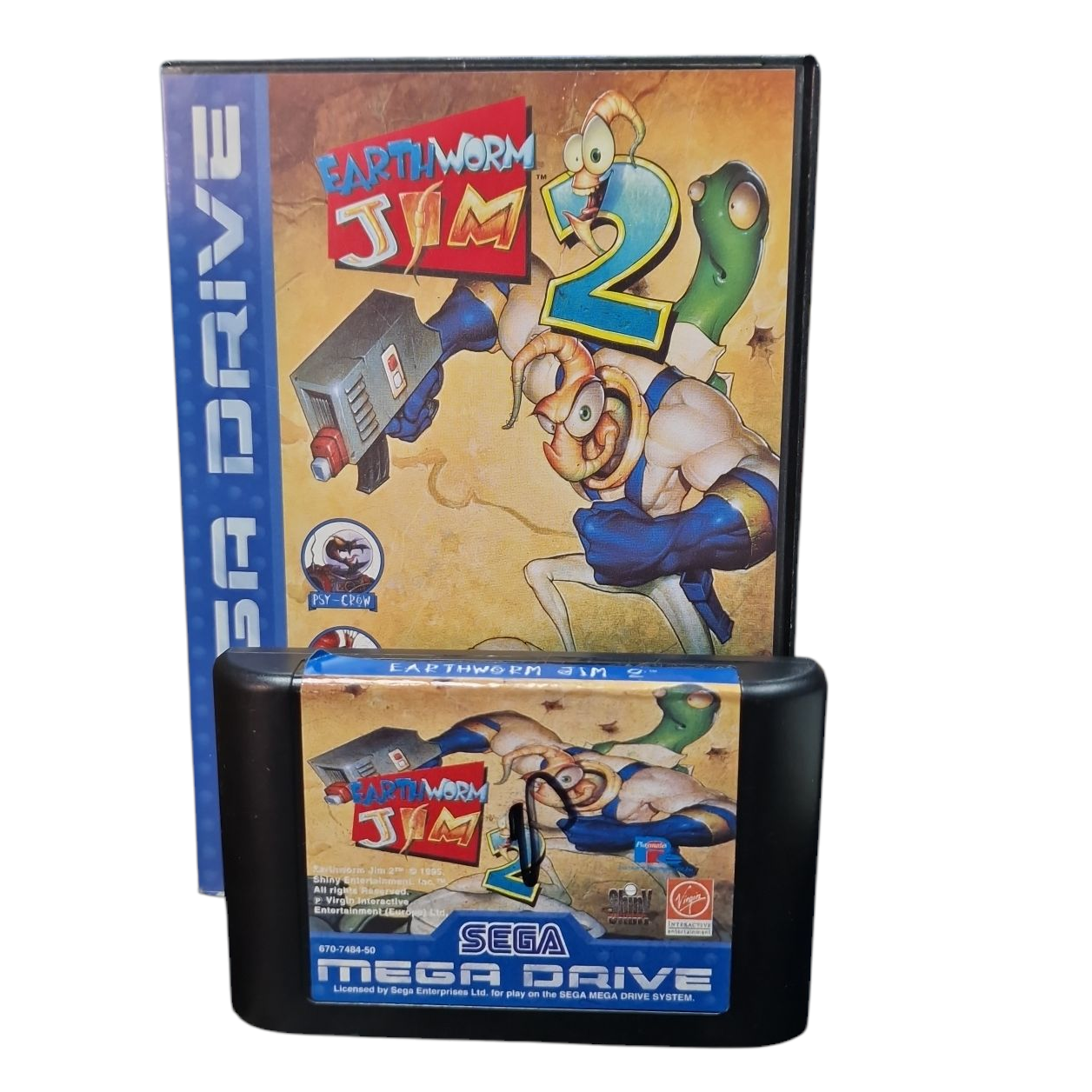 Product photo for Earthworm Jim 2, w/ Manual, Boxed