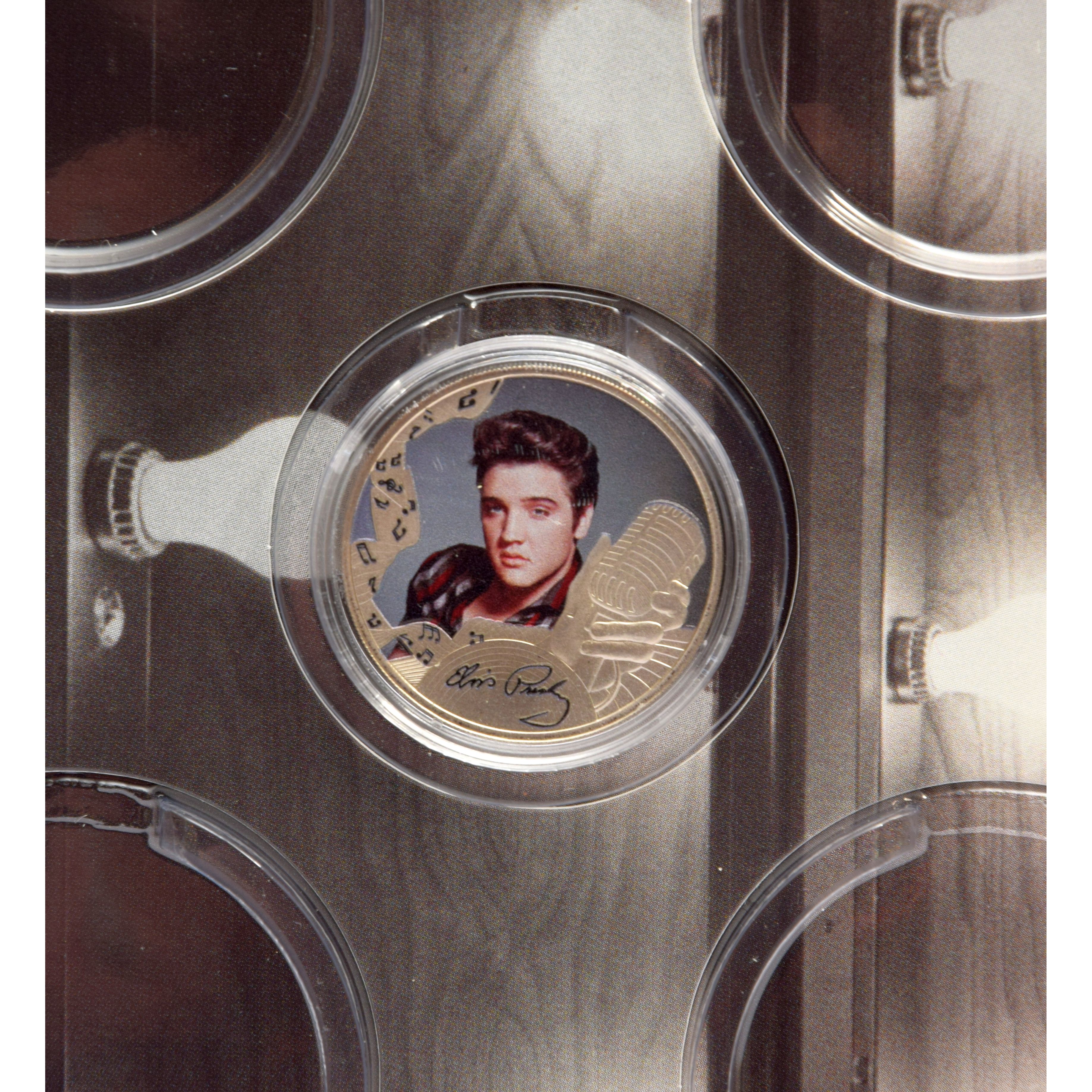 Product photo for Graceland Elvis Presley Collectors Gibraltar Half-Crown (2021) in Collector's Sleeve