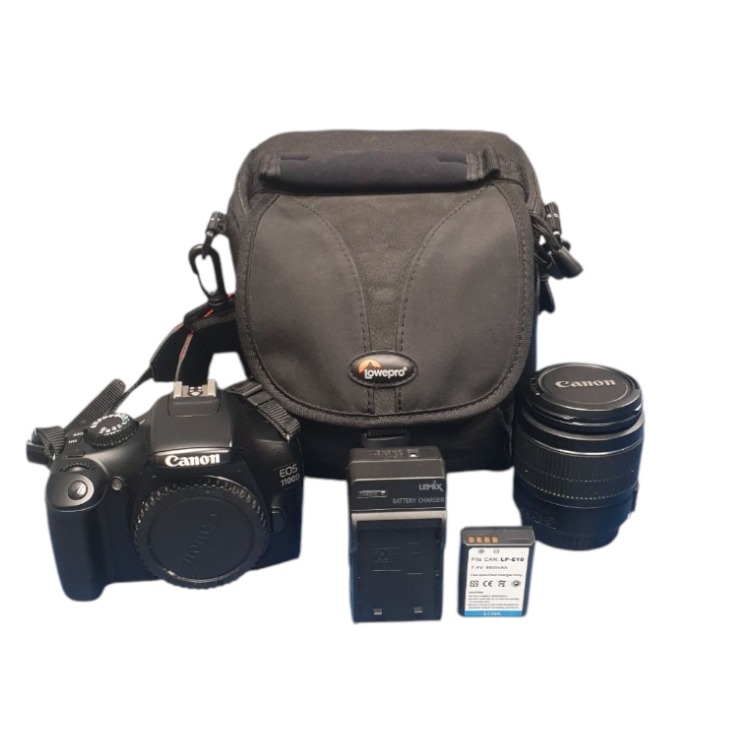 Product photo for Canon Eos 1100D Camera & 18-55MM Lens