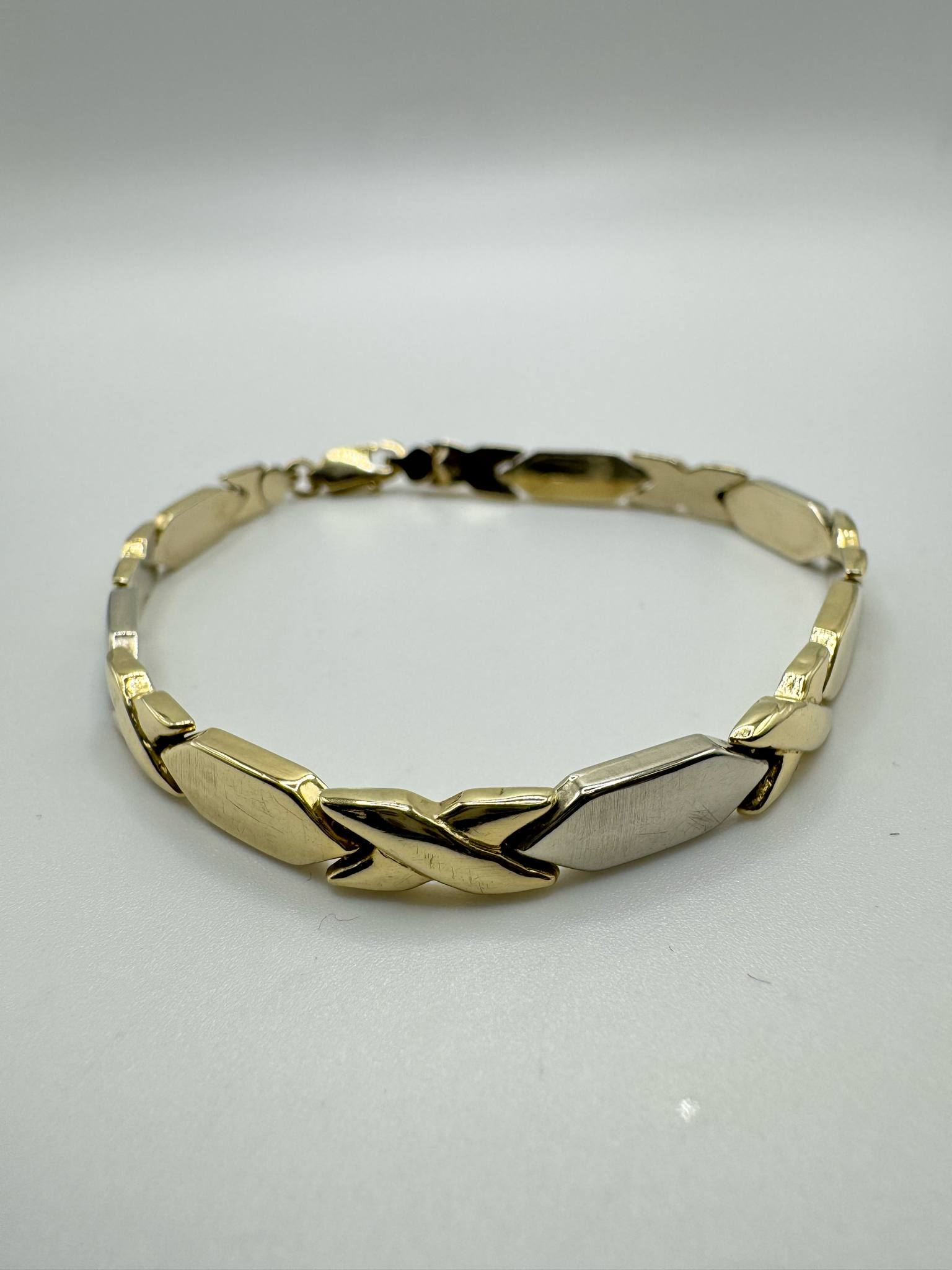 Product photo for 14ct Two Tone Bracelet