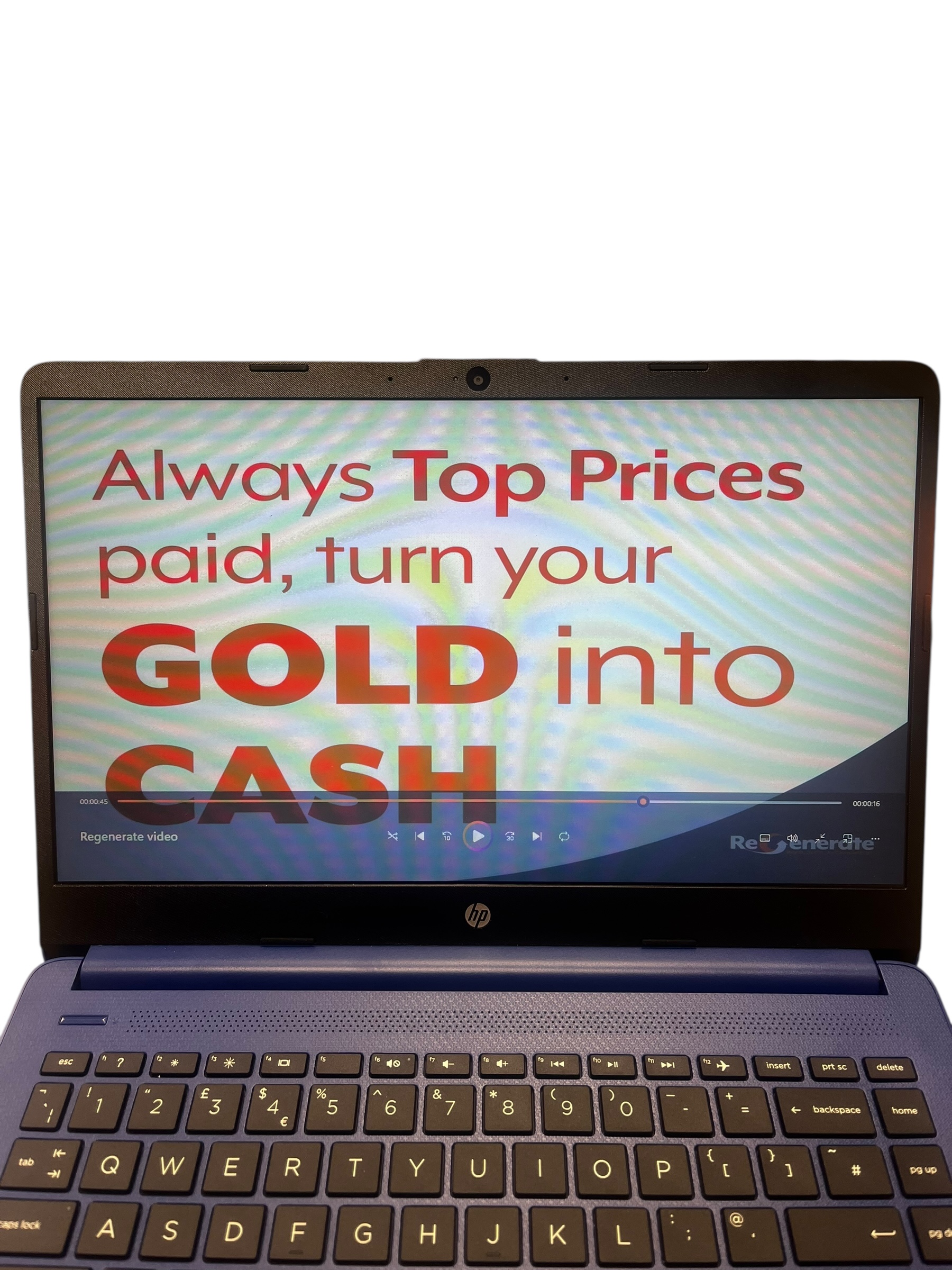 Product photo for HP 14s-DQ0033SA Laptop (4GB RAM, 32GB SSD, Windows 11, Blue)