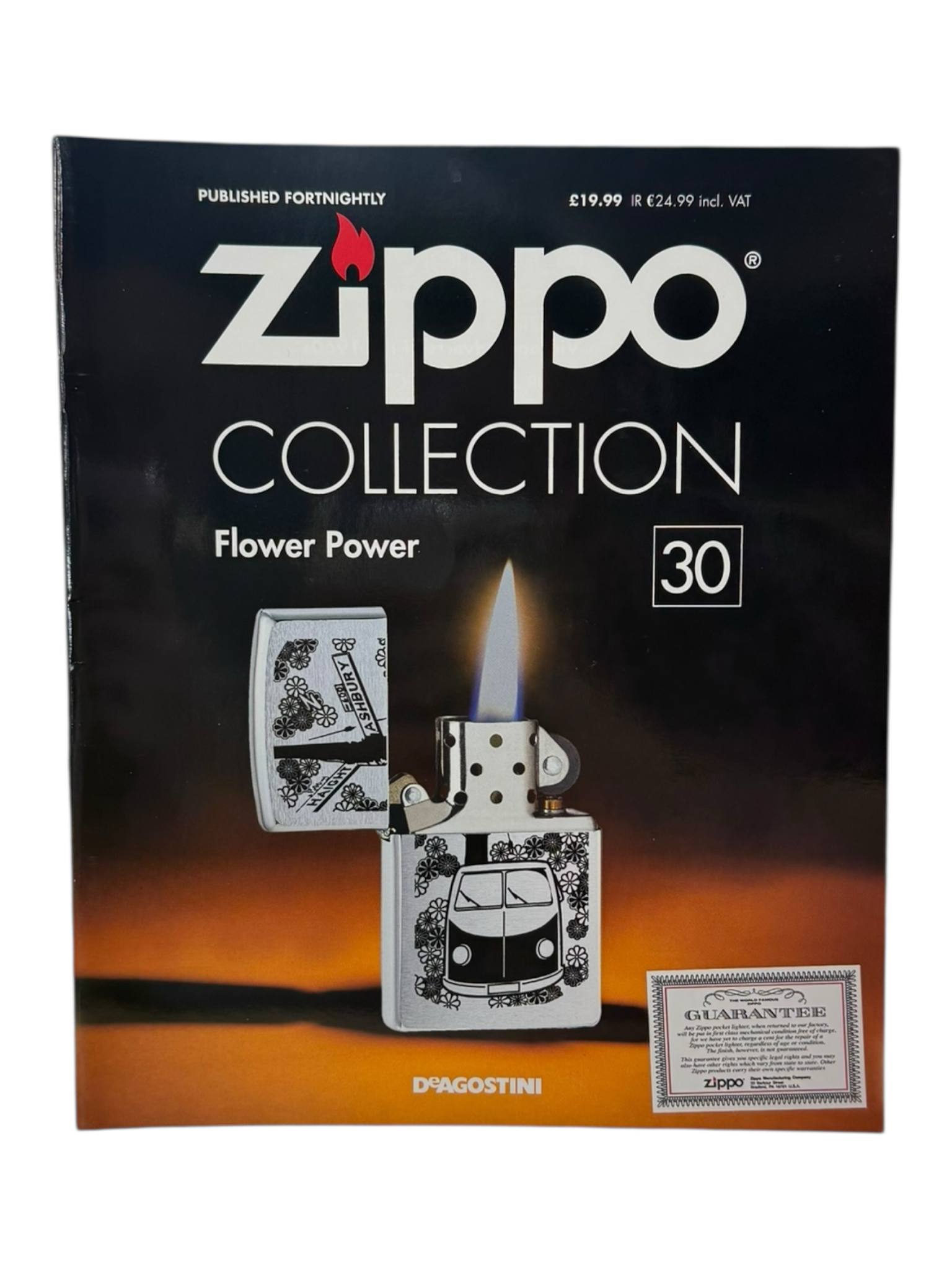 Product photo for DeAGOSTINI Zippo Collection Magazine & Lighter - #30 Flower Power