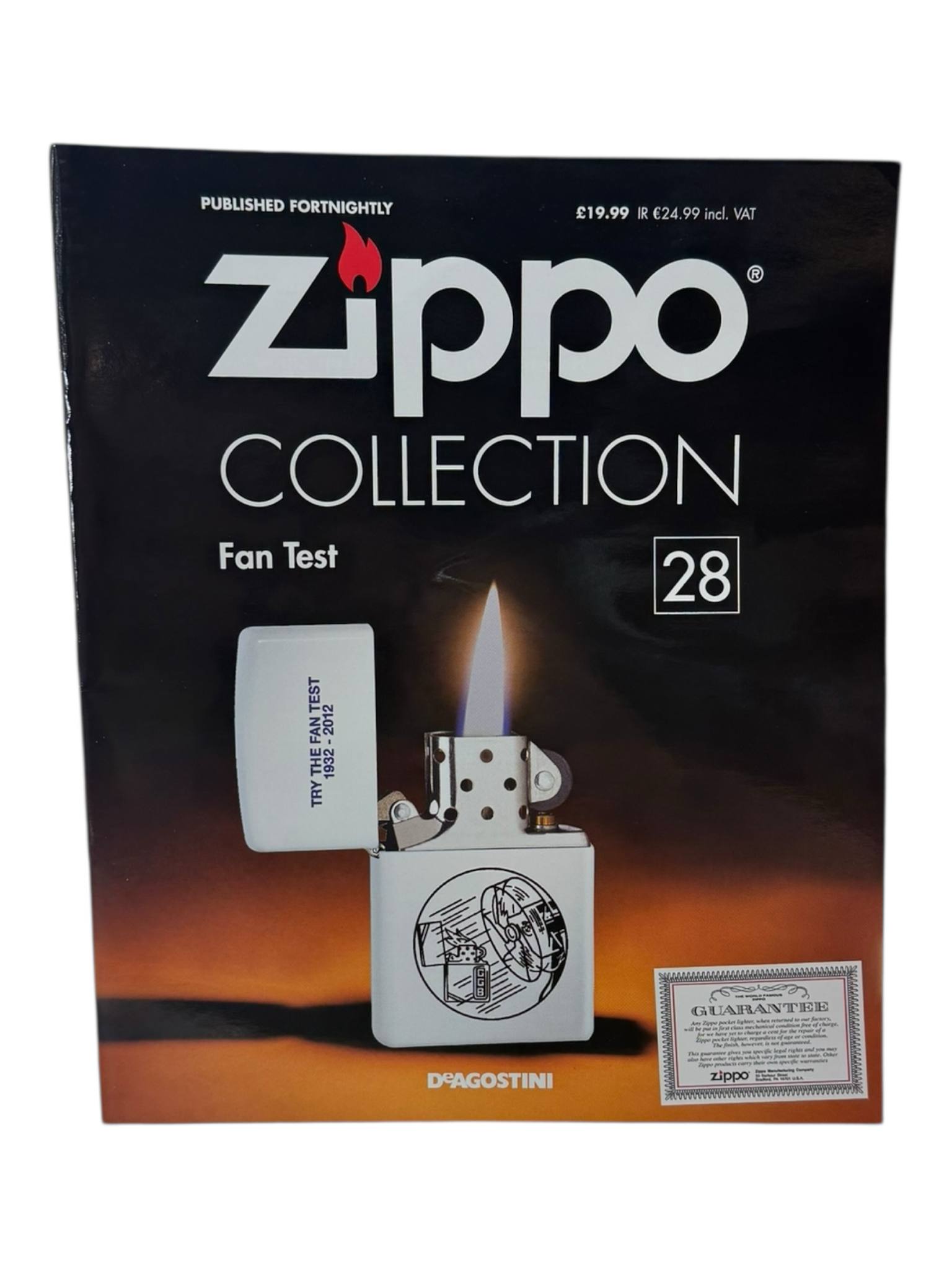 Product photo for DeAGOSTINI Zippo Collection Magazine & Lighter - #28 Fan Test