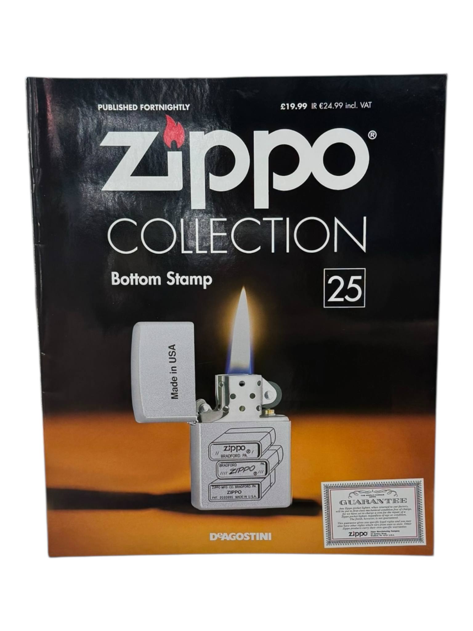 Product photo for DeAGOSTINI Zippo Collection Magazine & Lighter - #25 Bottom Stamp