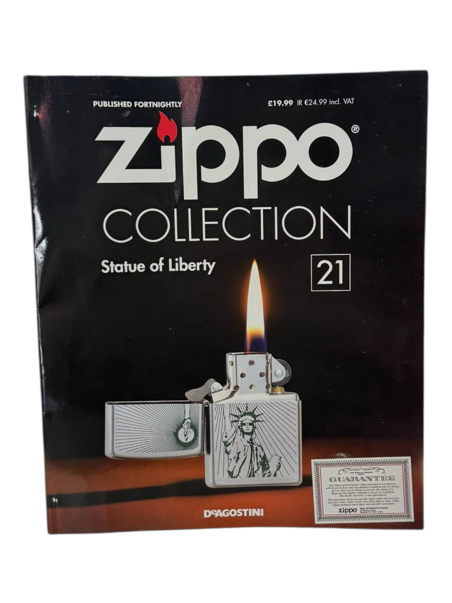 Product photo for DeAGOSTINI Zippo Collection Magazine & Lighter - #21 Statue Of Liberty