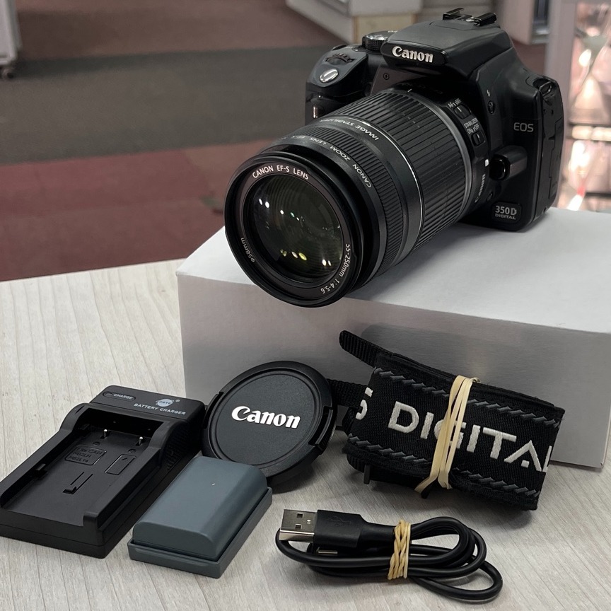 Product photo for Canon EOS 350D Digital Camera w/ 55-250mm Lens