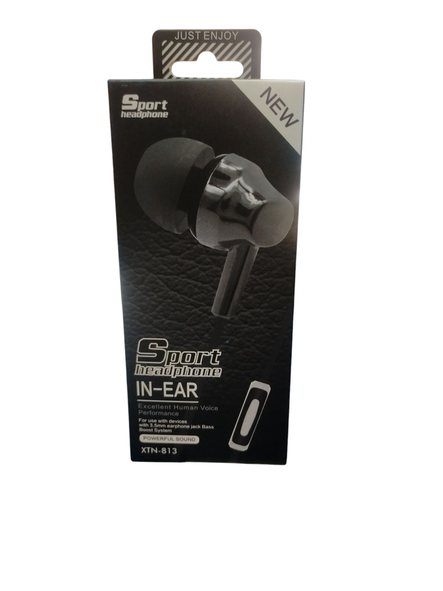 Product photo for Sport Headphones (Black) NEW, Sealed