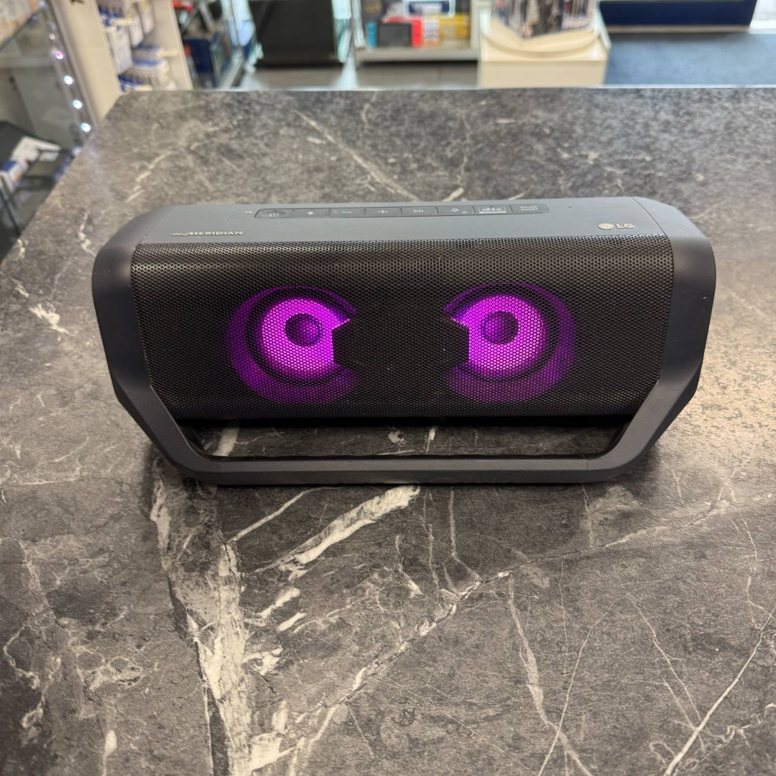 Product photo for LG XBOOM Go PN7 Portable Smart Speaker - Blue Black