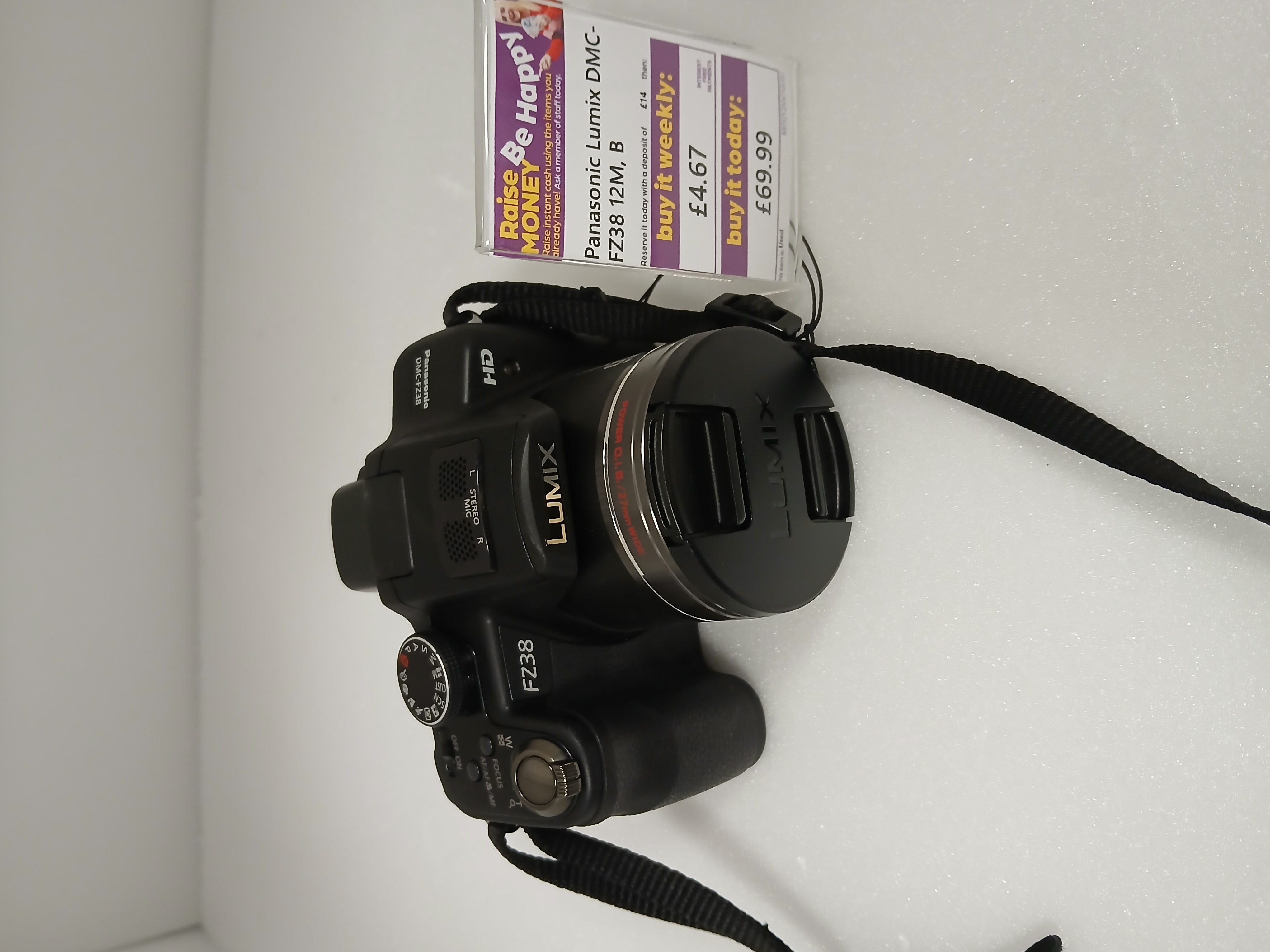 Product photo for Panasonic Lumix DMC-FZ38 12M, B