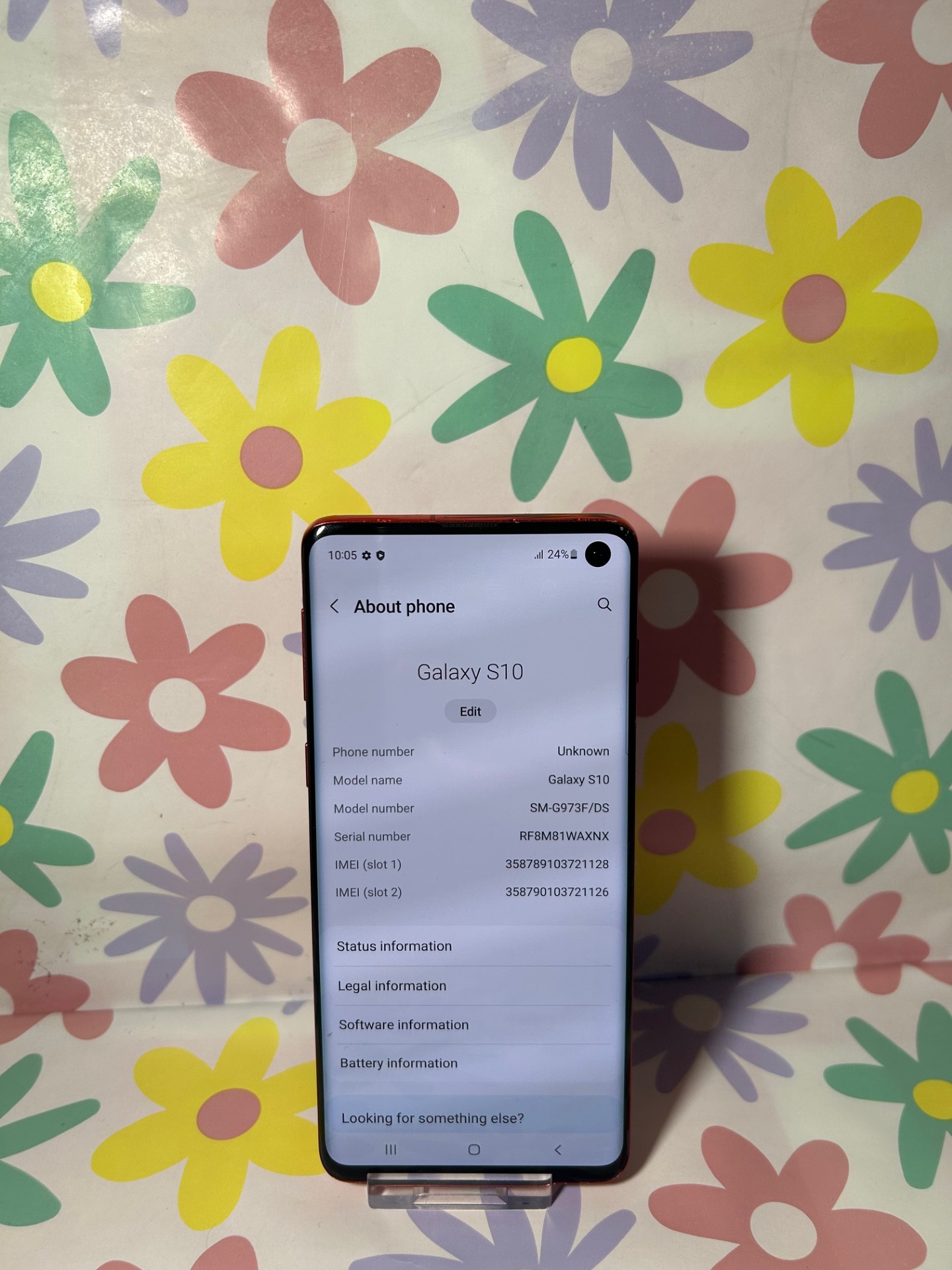 Product photo for SAMSUNG S10 64GB *RED*