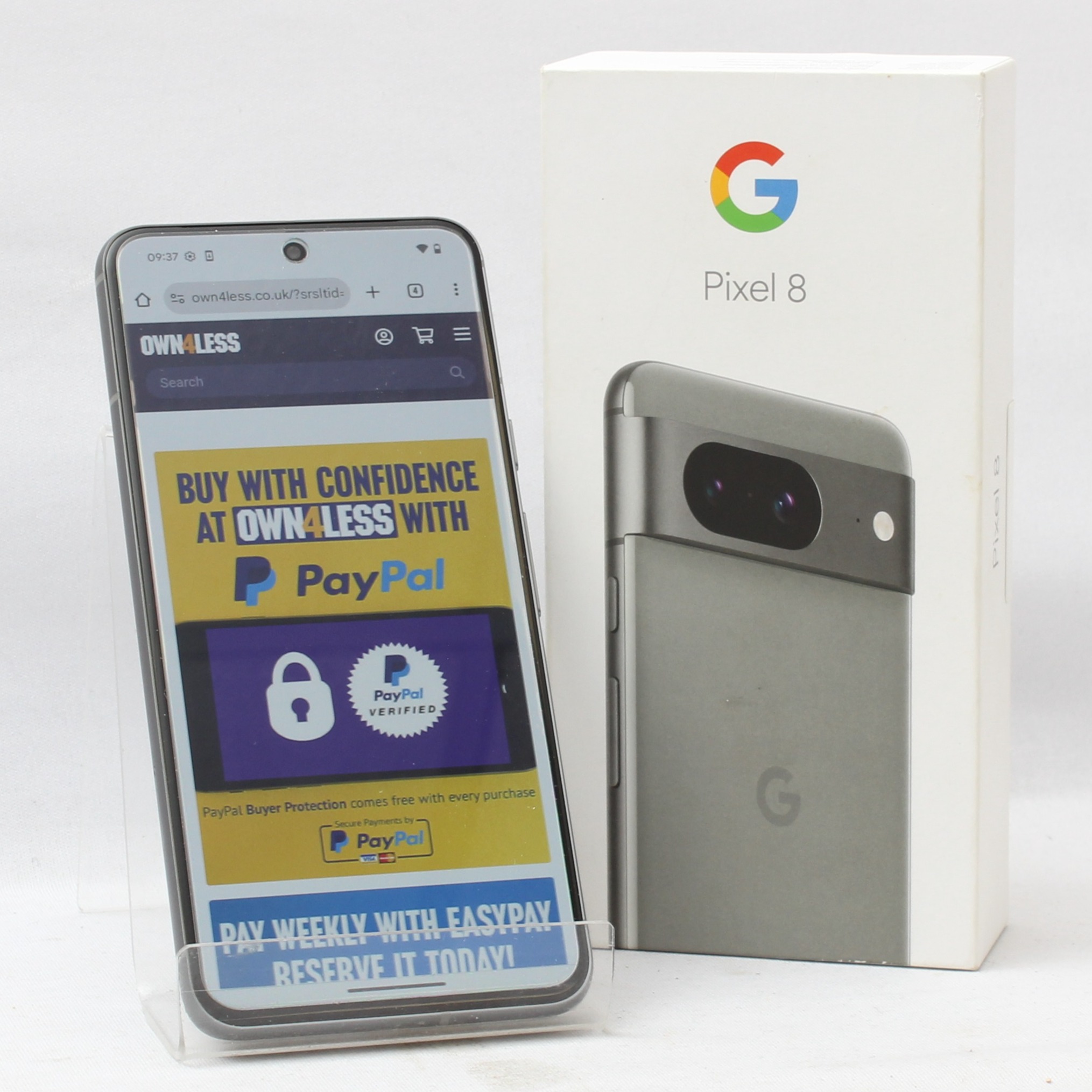 Product photo for Google Pixel 8 128GB Smartphone - Unlocked Hazel (B+)
