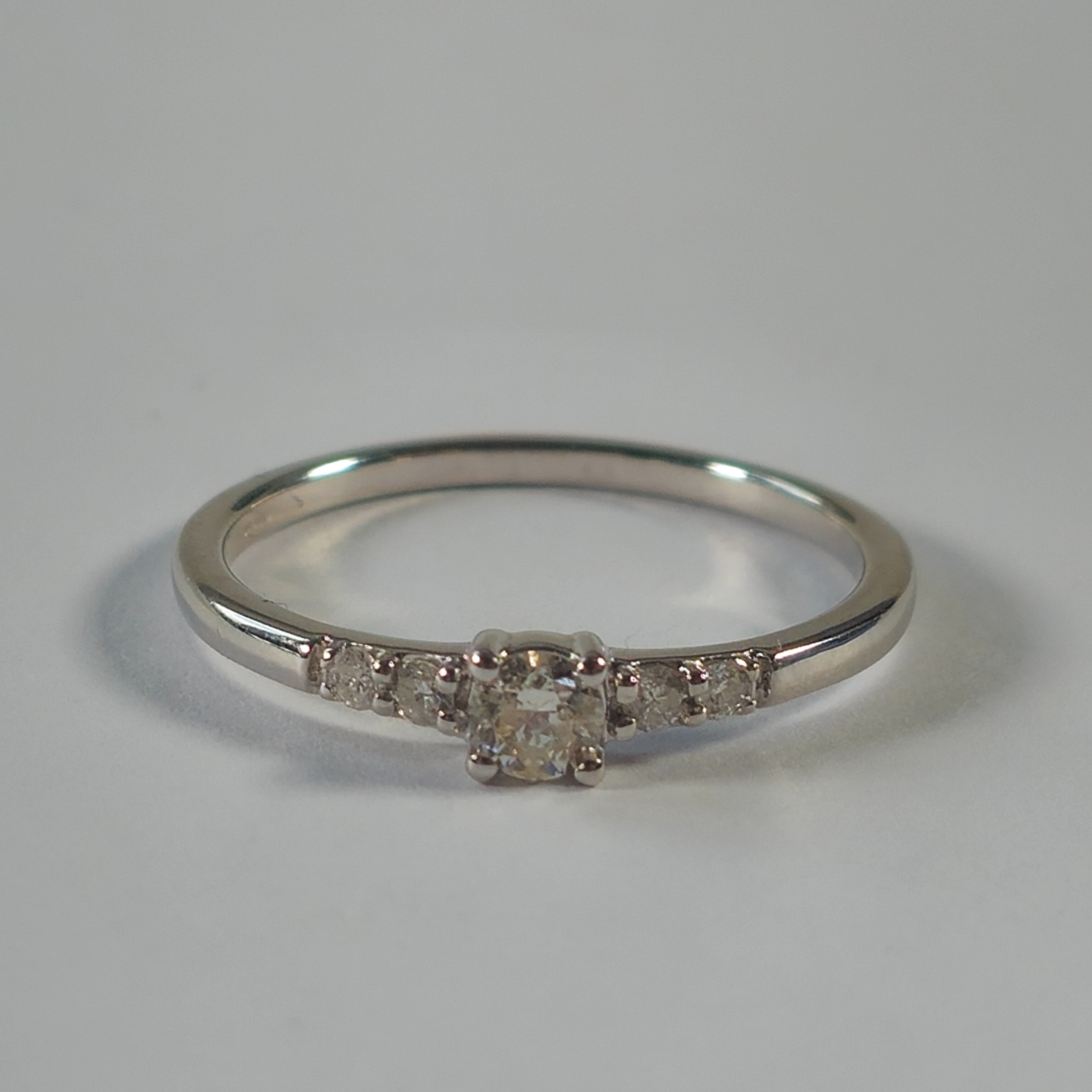 Product photo for 9ct Gold 0.25ct White Sparkly Diamond Ring Size M1/2
