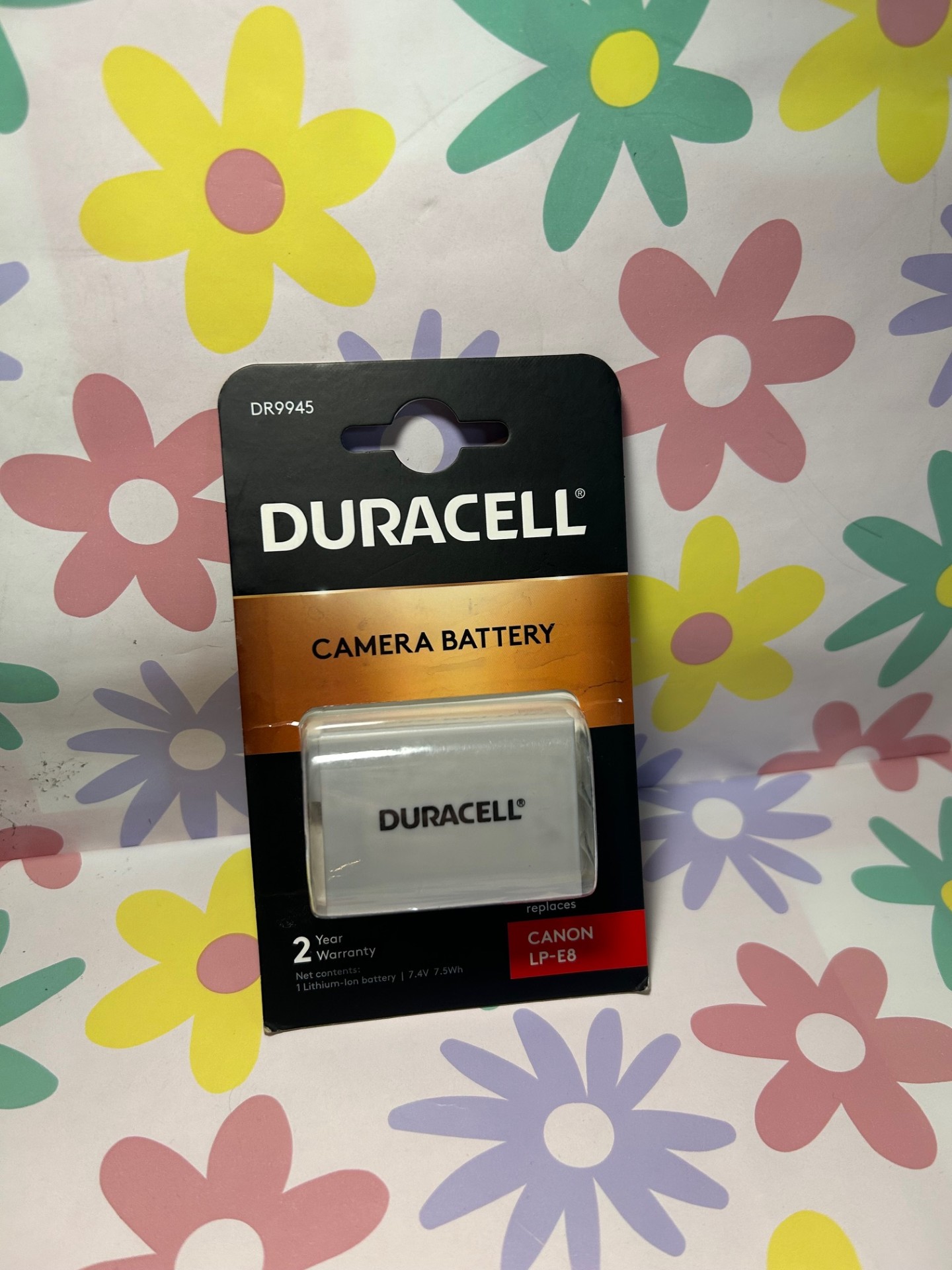 Product photo for DURACELL CAMERA BATTERY *REPLACES CANON LP-E8*