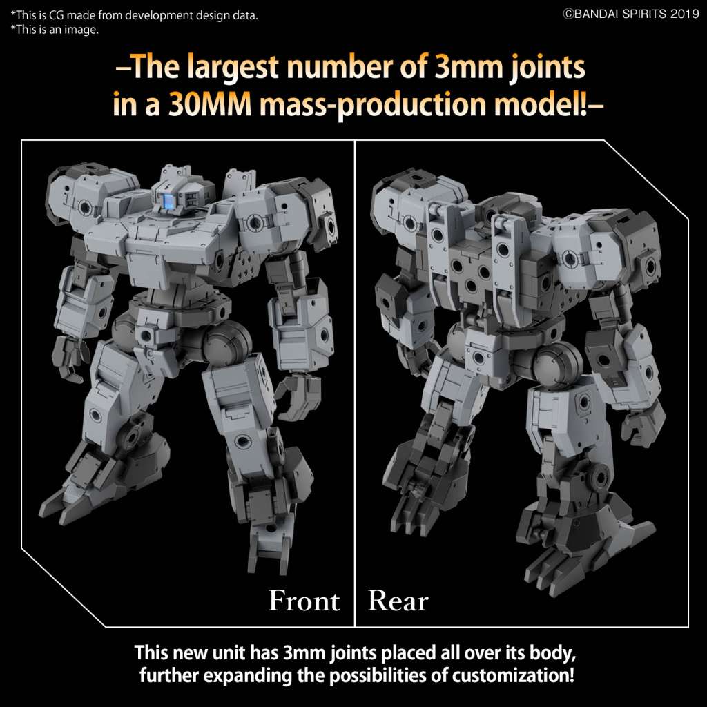 Product photo for 30mm BaskyRotto Grey 1/144