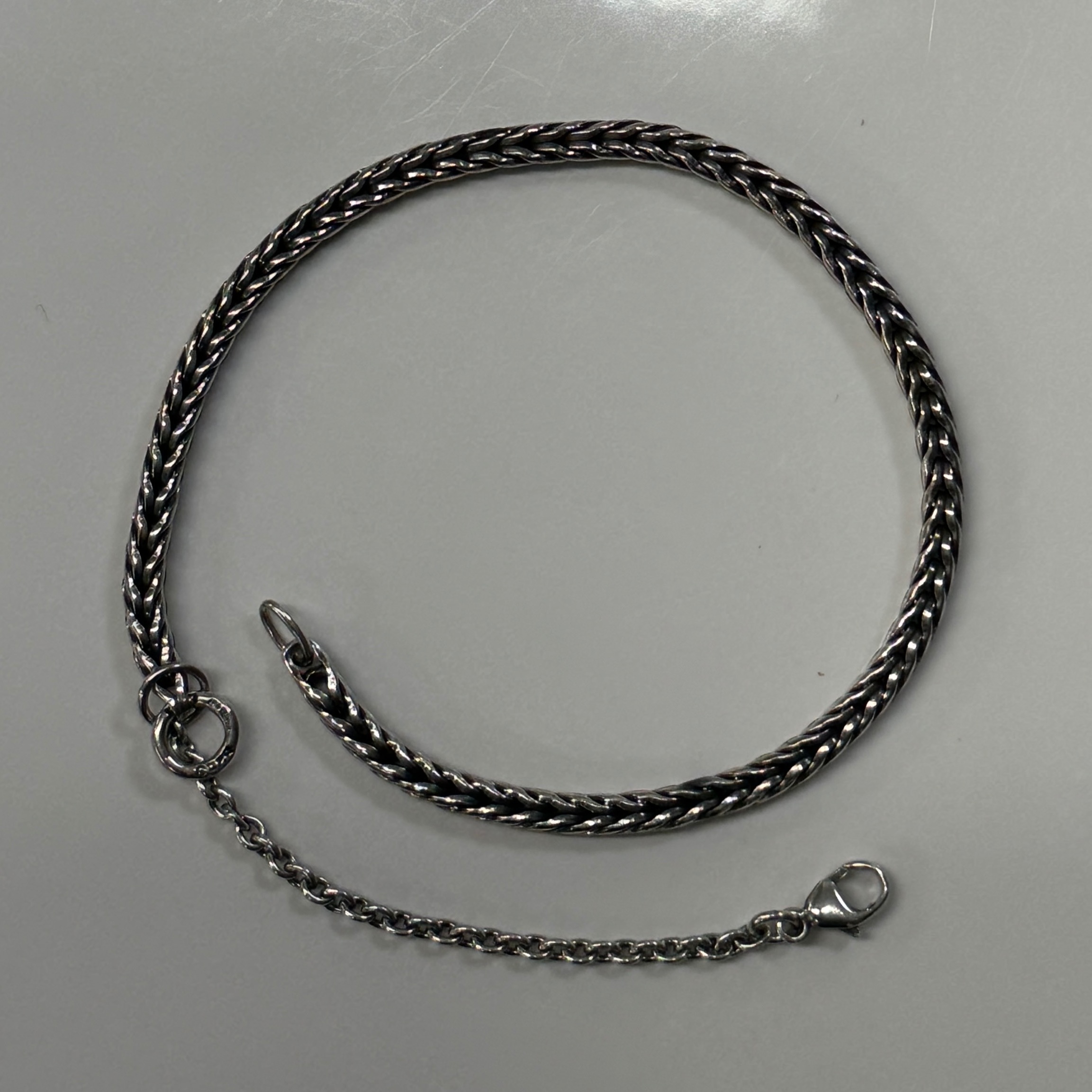Product photo for TROLLBEADS BRACELET 17CM & SAFETY CHAIN