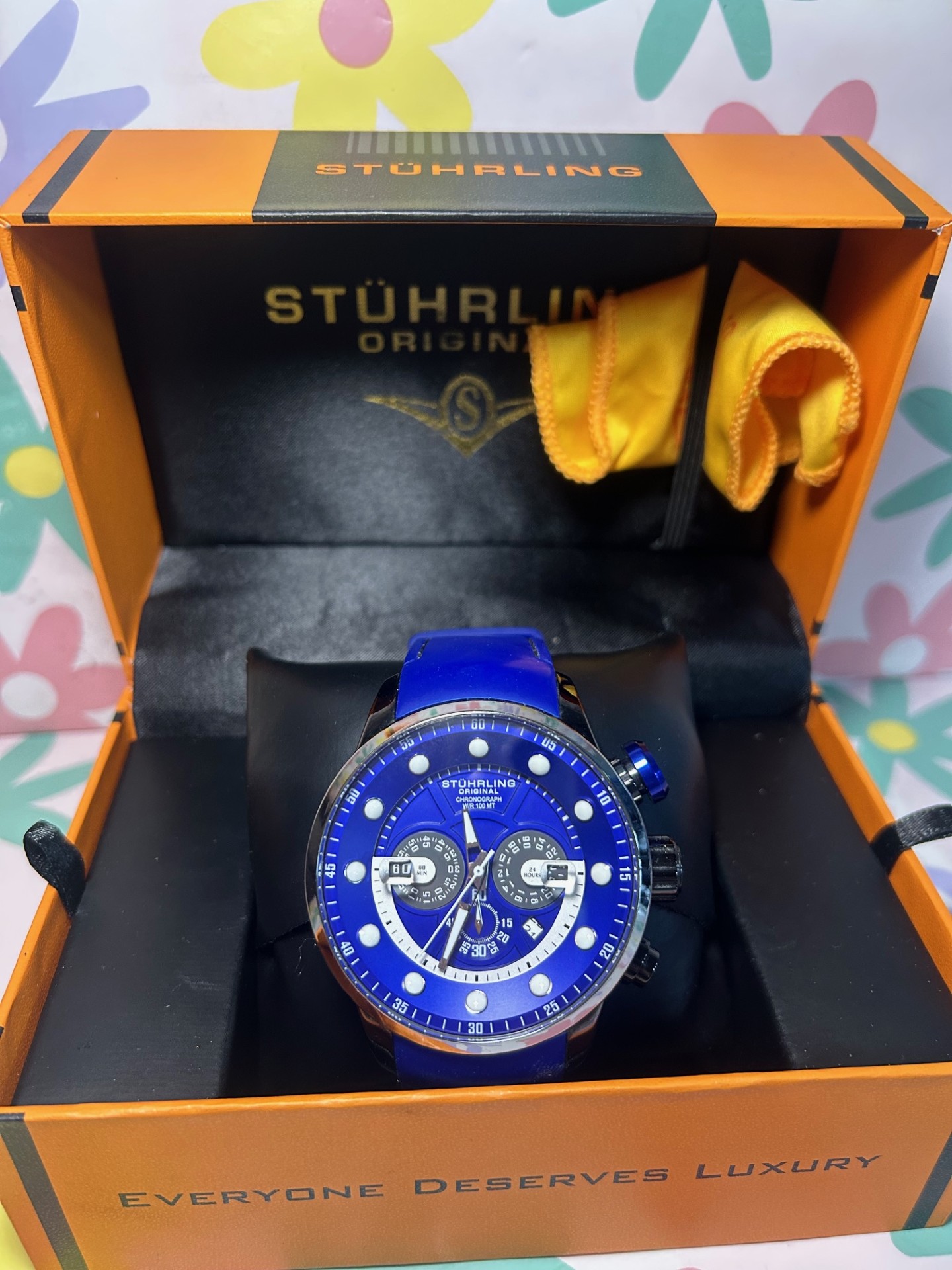 Product photo for STUHRLING WATCH *BLUE STRAP*