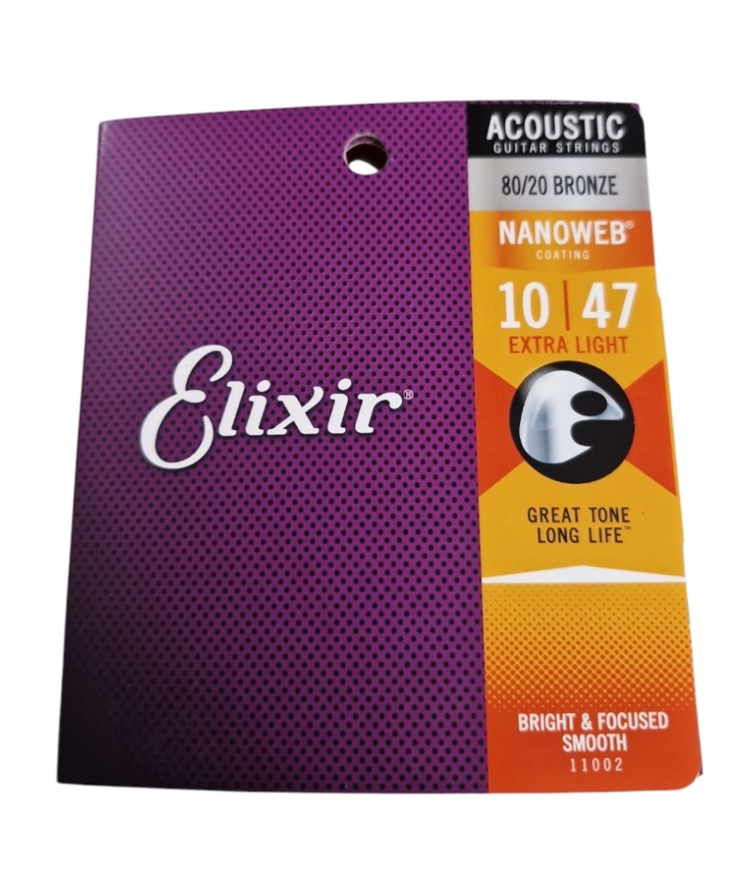Product photo for ELIXIR E11002 NANO 80/20 ACOUST 10-47 XL SET