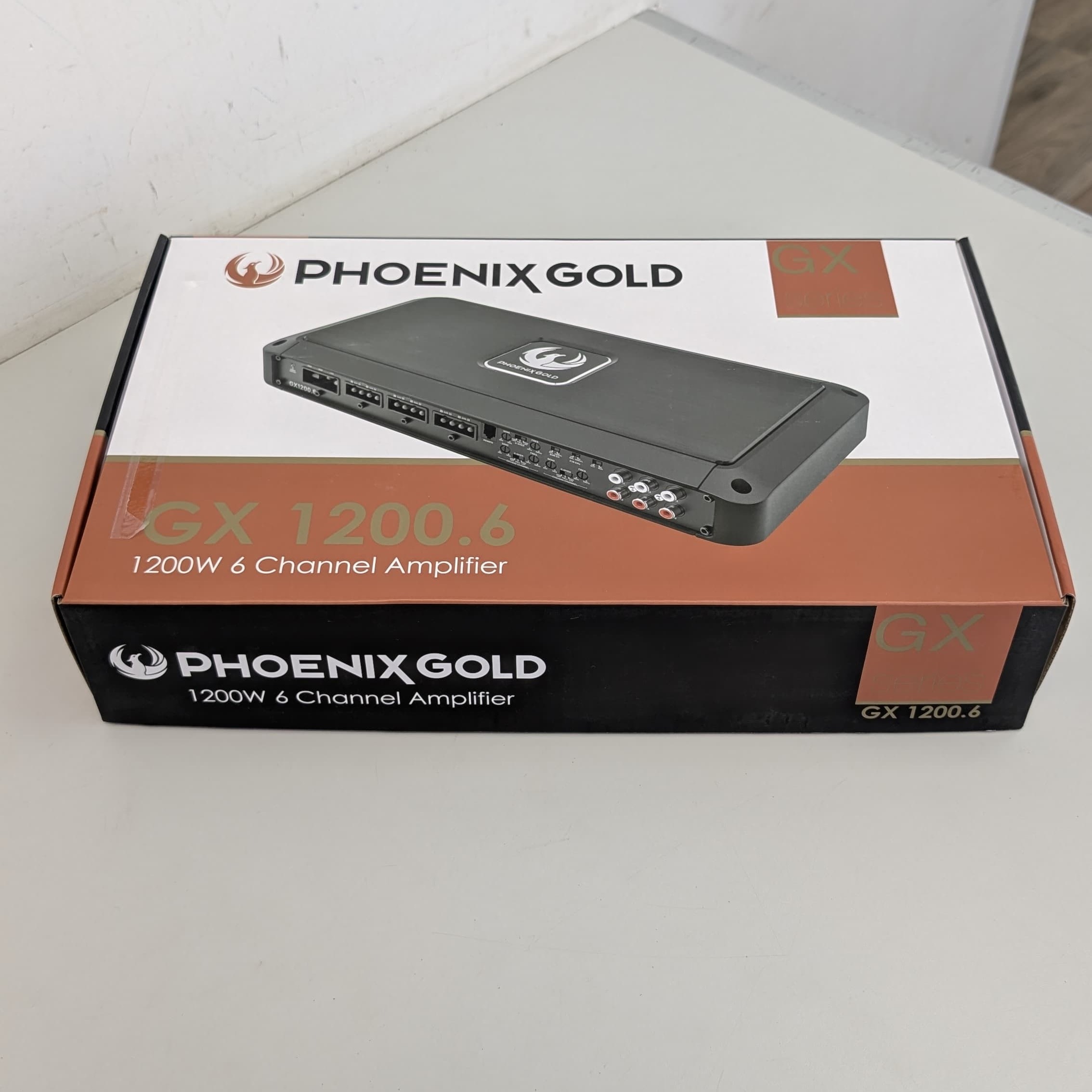Product photo for Phoenix Gold GX1200.6 1,200 Watt (RMS) 6-Channel Class D Car Amplifier