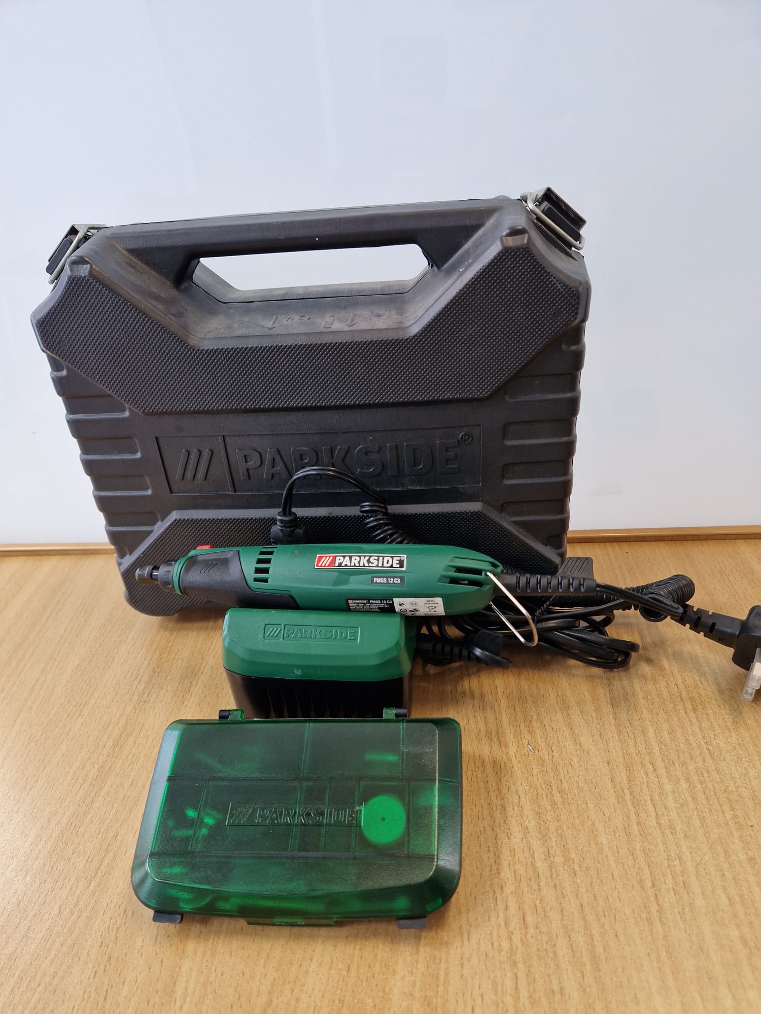 Product photo for Parkside  Parkside PMGS 12 C3 Rotary Tool - Boxed Accessories Included VGC